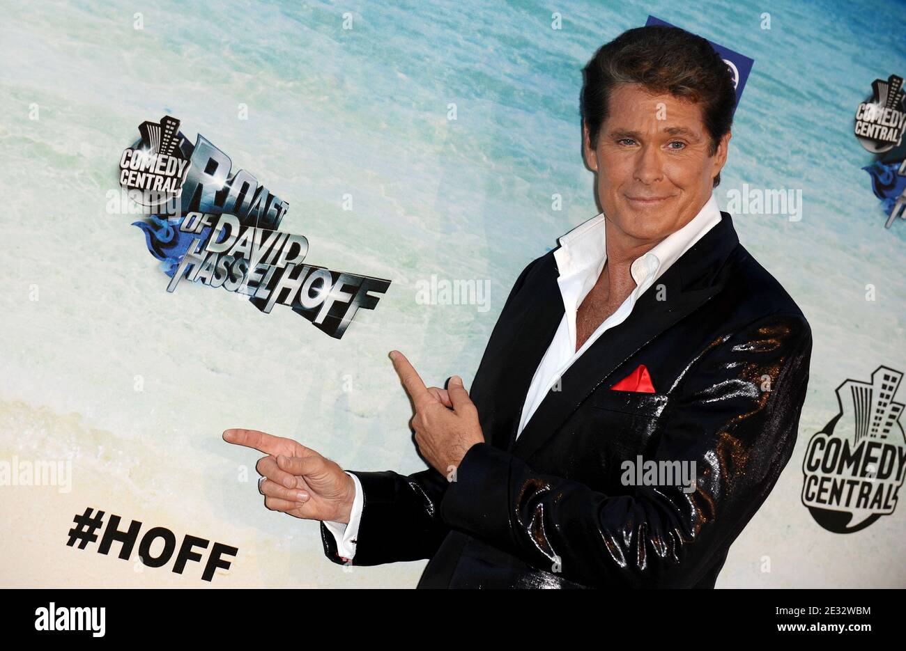 David Hasselhoff arriving at the Comedy Central Roast Of David