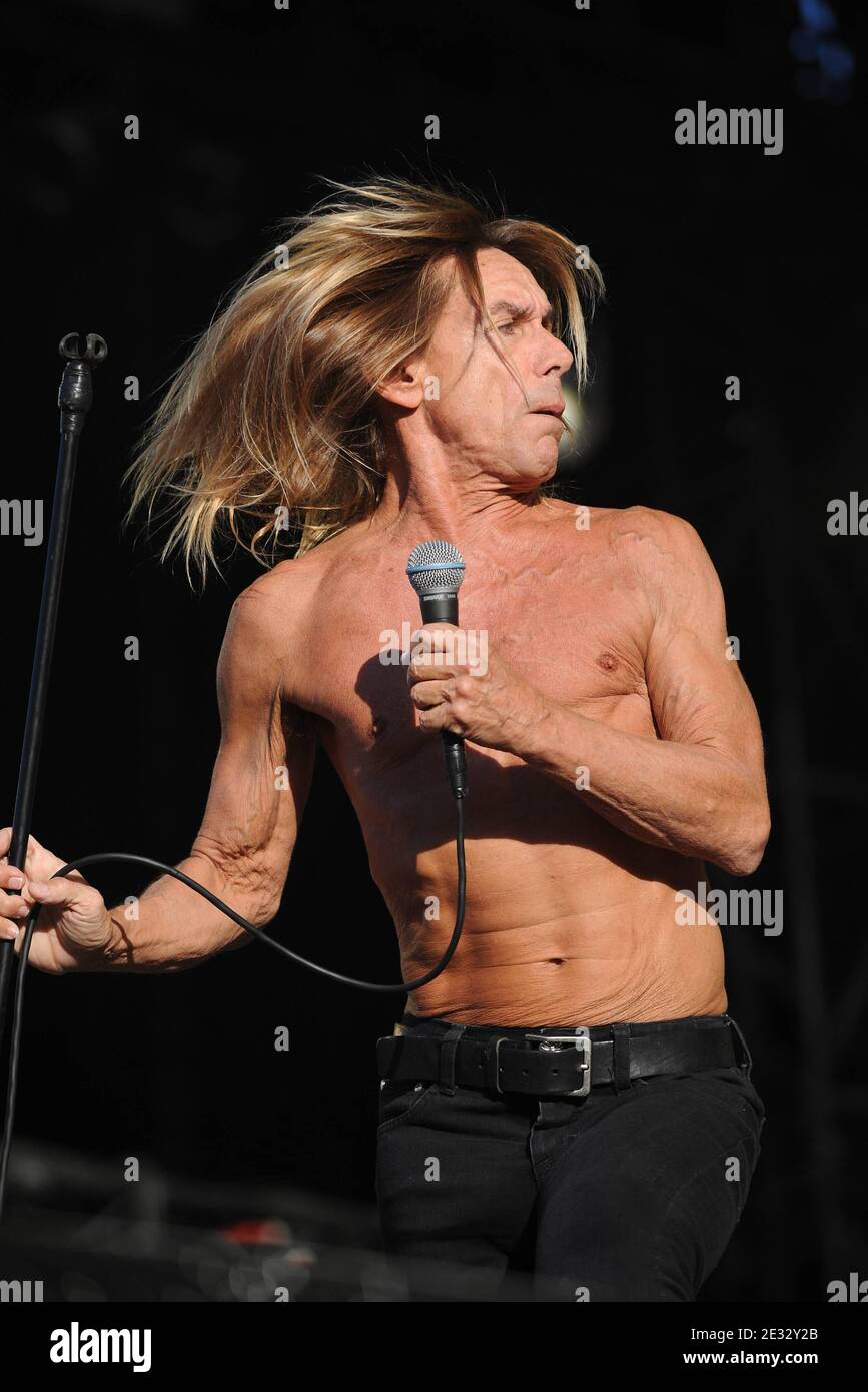 Iggy Pop during the Paleo Festival in Nyon, Switzerland on July 20 ...