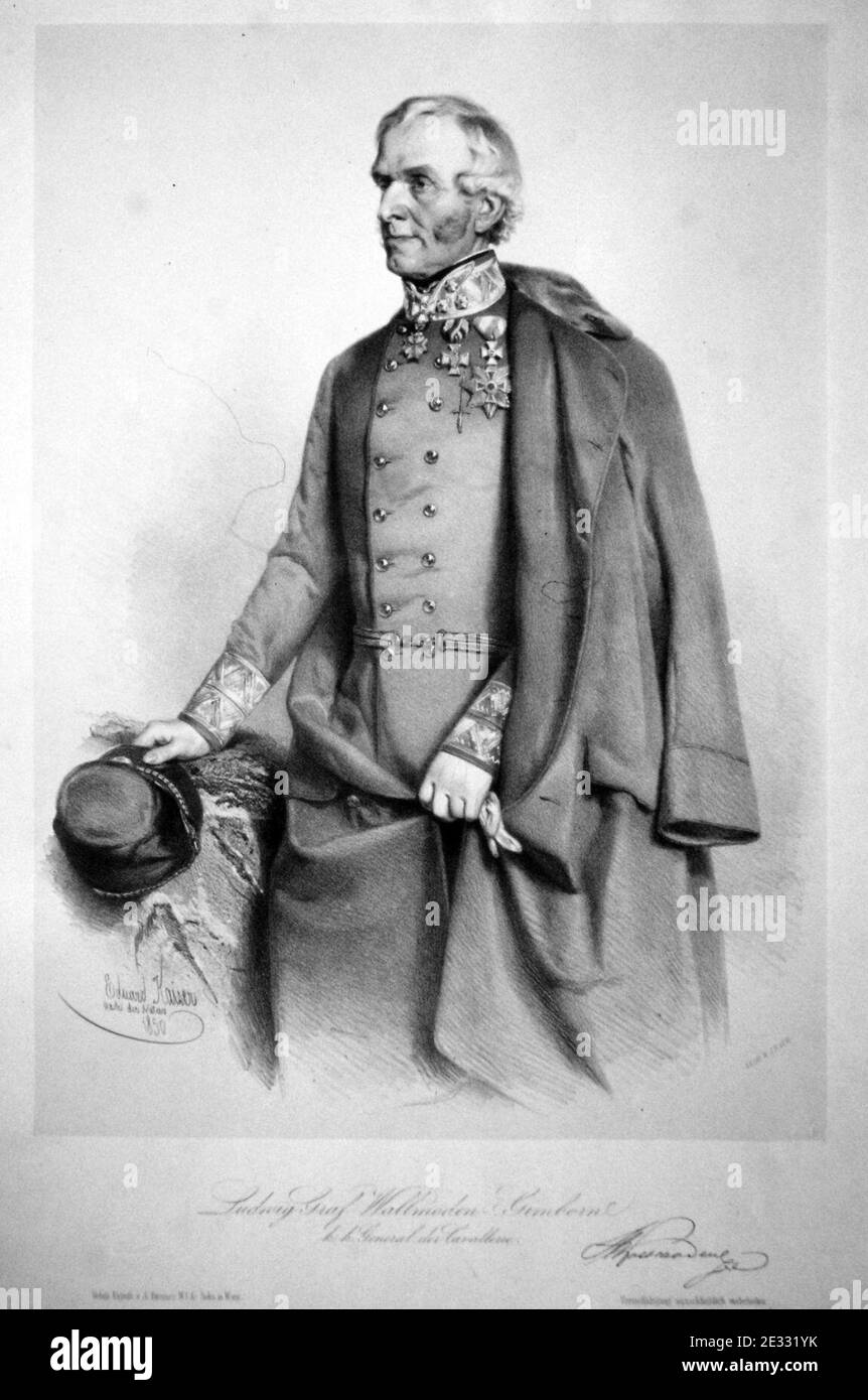 Ludwig WallmodenGimborn Litho Kaiser Stock Photo Alamy