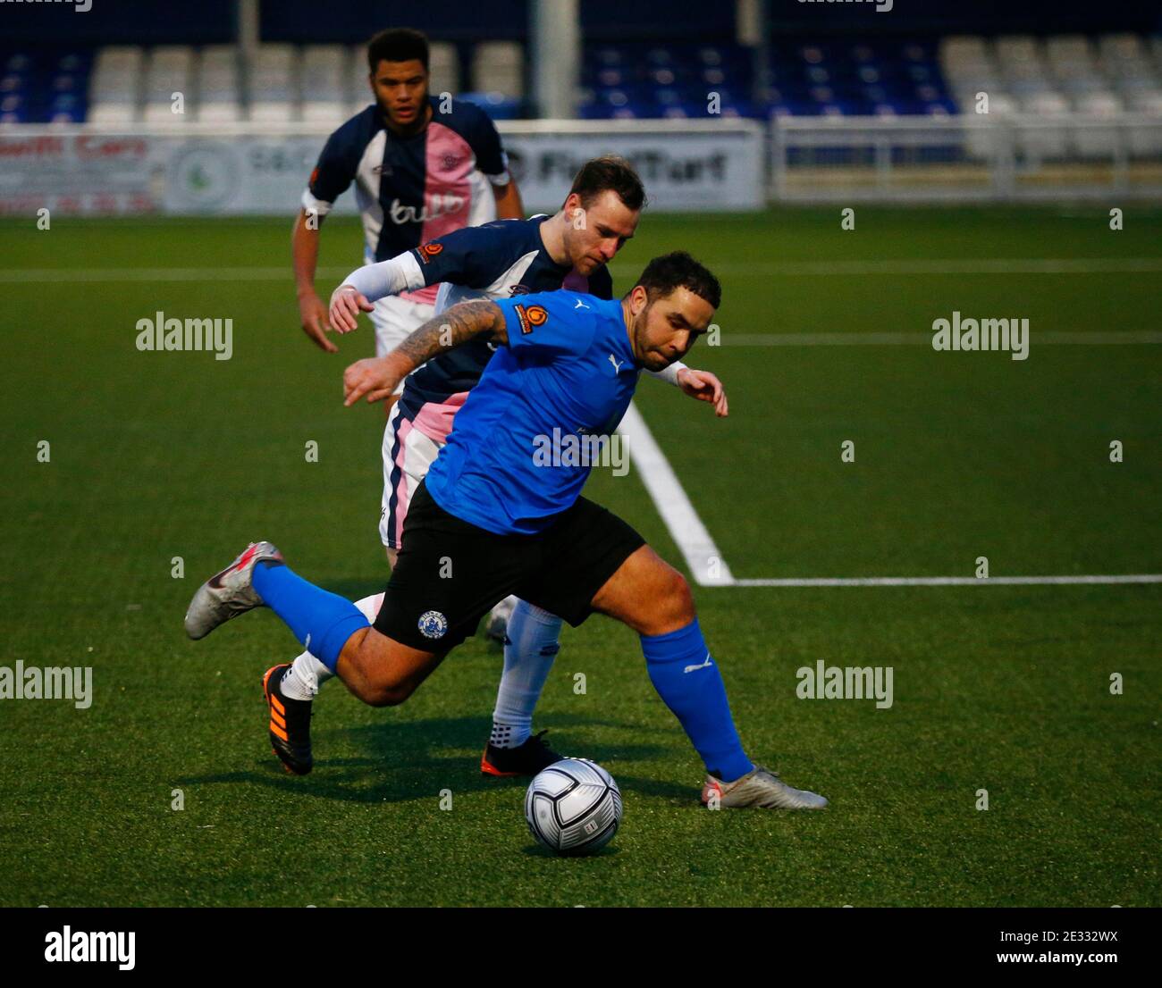 BILLERICAY, United Kingdom, JANUARY 16: Jai Reason of Billericay Town during Vanarama National League - South between Billericay Town and of Dulwich Hamlet at New Lodge, Billericay on 16th January, 2021 Credit: Action Foto Sport/Alamy Live News Stock Photo