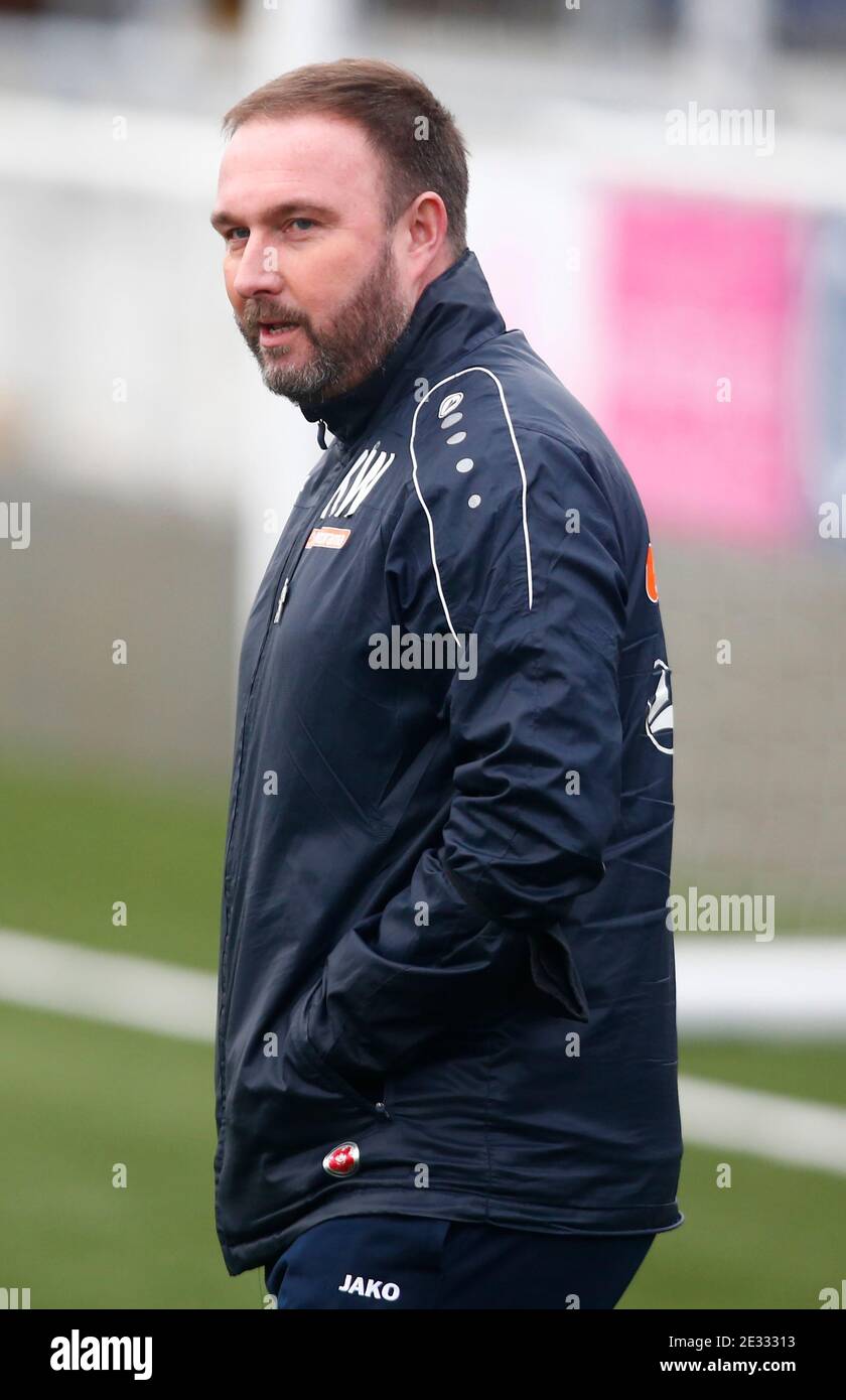 BILLERICAY, United Kingdom, JANUARY16: Kevin Watson manager of Billericay Town during Vanarama National League - South between Billericay Town and of Dulwich Hamlet at New Lodge, Billericay on 16th January, 2021 Credit: Action Foto Sport/Alamy Live News Stock Photo