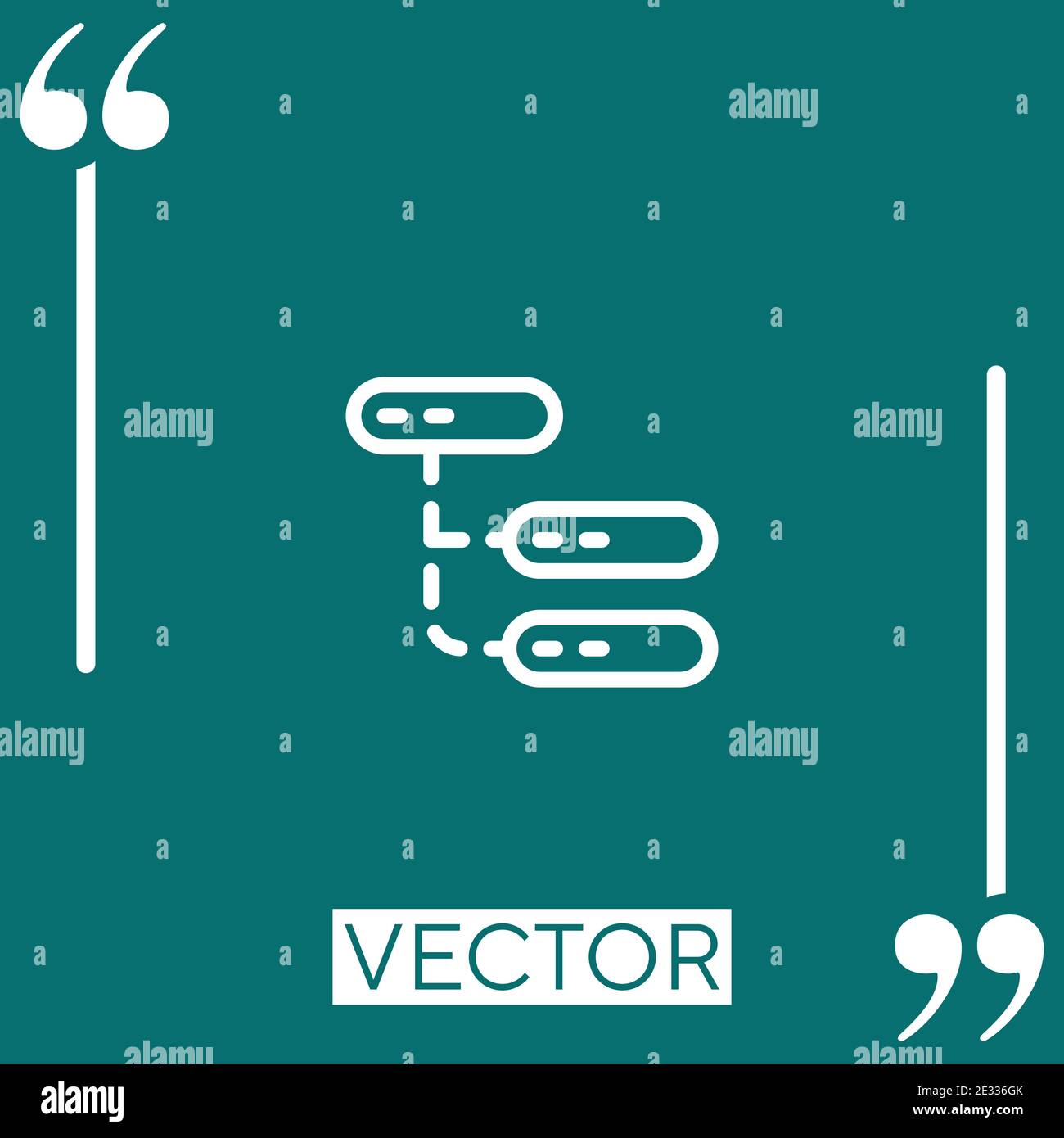 transfer Linear icon. Editable stroke line Stock Vector