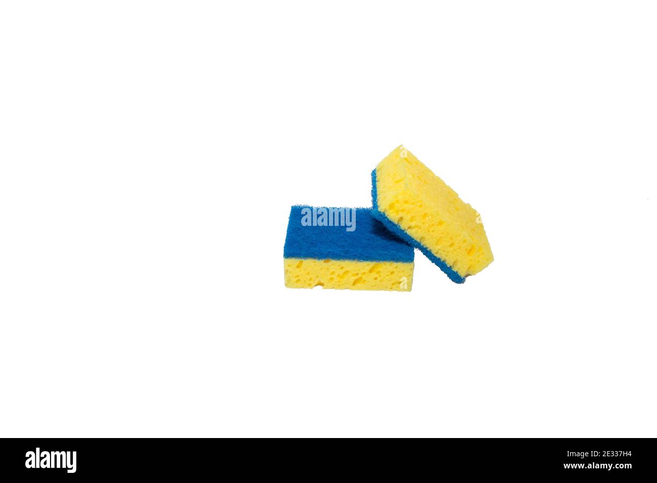 Washcloth on a white background. Yellow washcloth Stock Photo Alamy