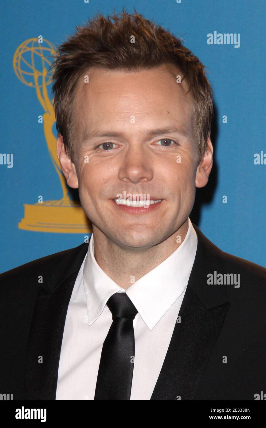 Joel McHale arriving for the Press Room of 2010 Primetime Emmy Awards