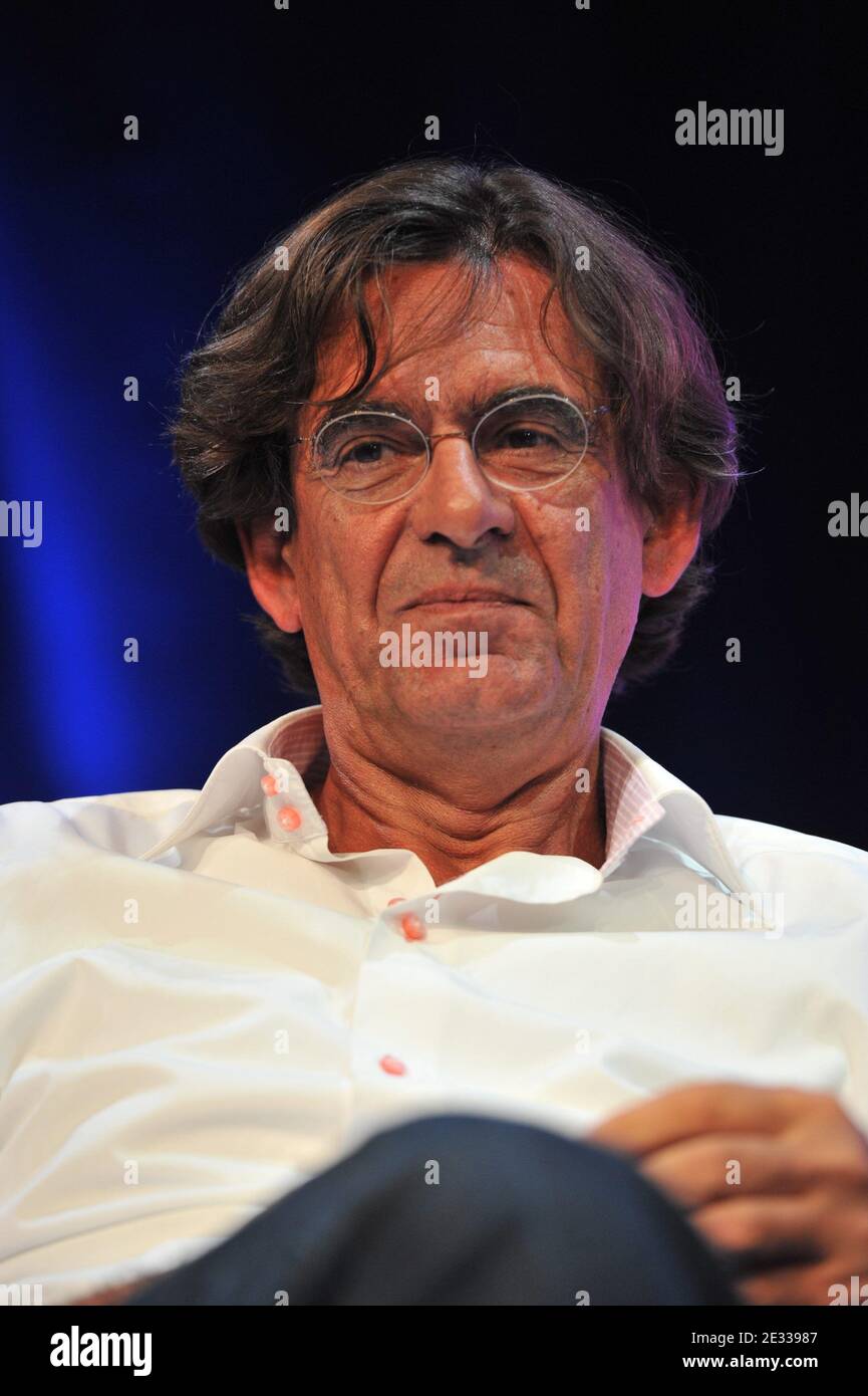 Former French Education Minister Luc Ferry is seen during the UMP Summer University nickamed Campus des Jeunes Populaires 2010 (Youth Popular Campus), in Le Port-Marly, outside Paris on August 31, 2010. Photo by Mousse/ABACAPRESS.COM Stock Photo