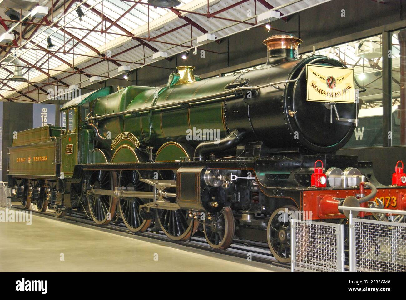 'Caerphilly Castle' Locomotive, Swindon 'Steam' Railway Museum, Swindon, Wiltshire, England, United Kingdom Stock Photo