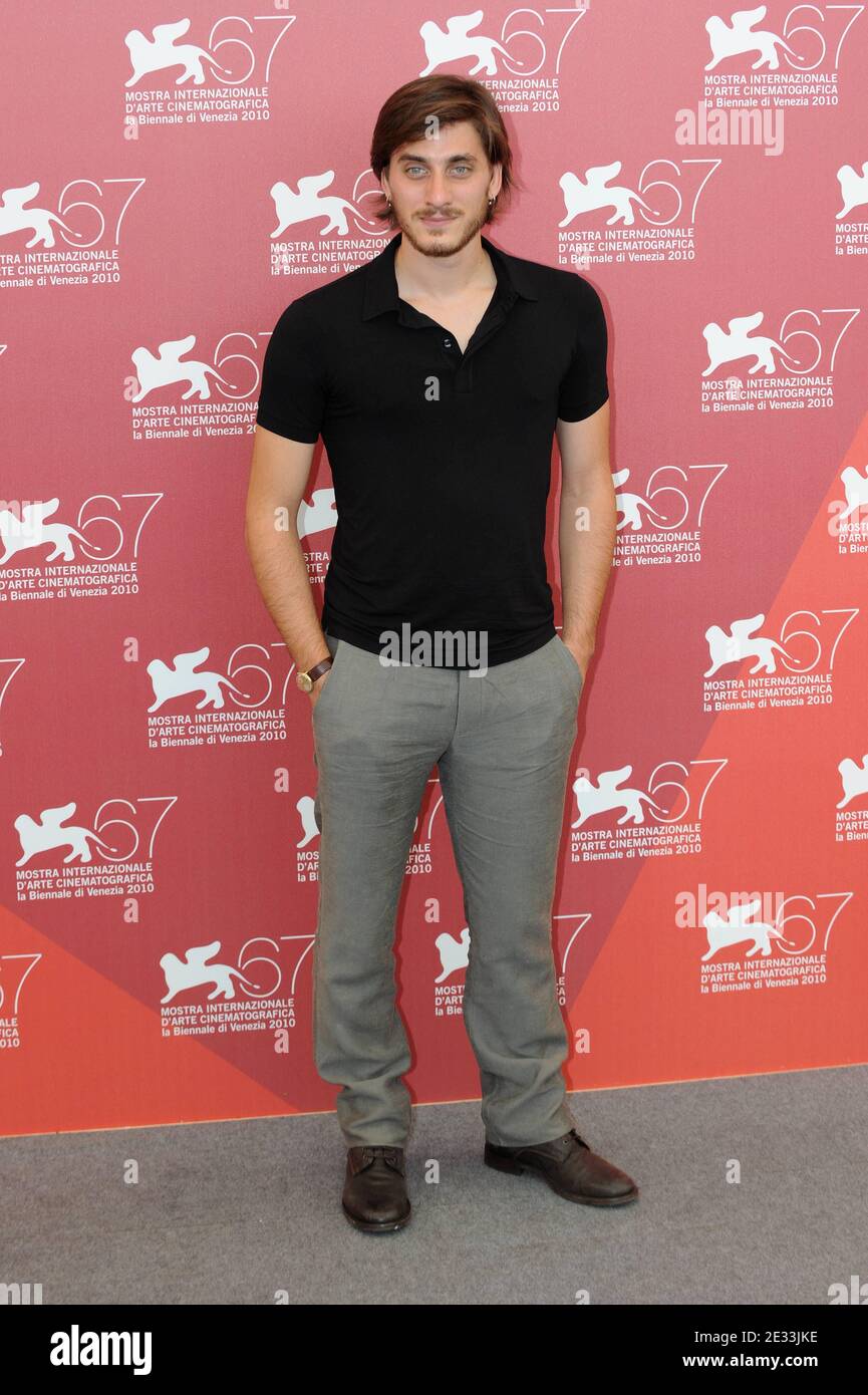 Luca Marinelli attending the photocall for the film 'The Solitude of Prime  Numbers' ('La Solitudine Dei Numeri Primi') at the Palazzo del Casino  during the 67th Venice International Film Festival, in Venice,