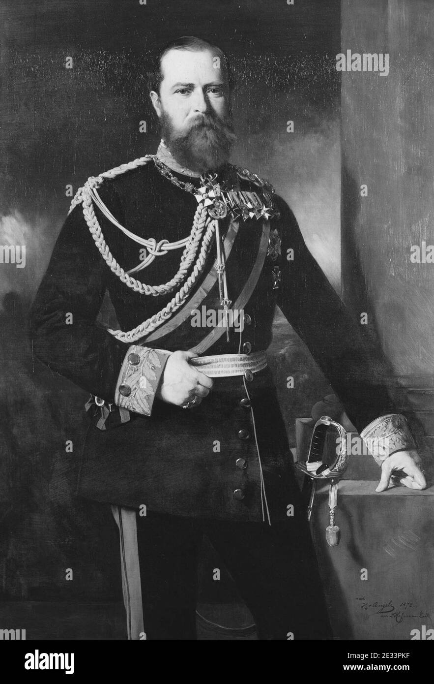 Ludwig Hofmann-Zeitz (1832-95) - Louis IV, Grand Duke of Hesse (1837-1892) Stock Photo