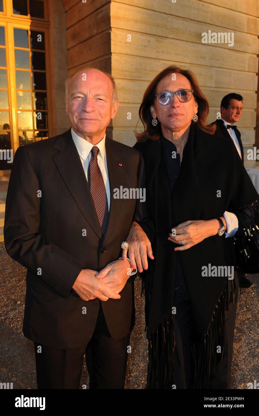 Former Paris Prefect and now Eiffage advisor Pierre Mutz and wife attend Japanese artist Takashi Murakami's exhibtion's opening party at Versailles Palace, near Paris, on September 12, 2010. Photo by Ammar Abd Rabbo/ABACAPRESS.COM Stock Photo