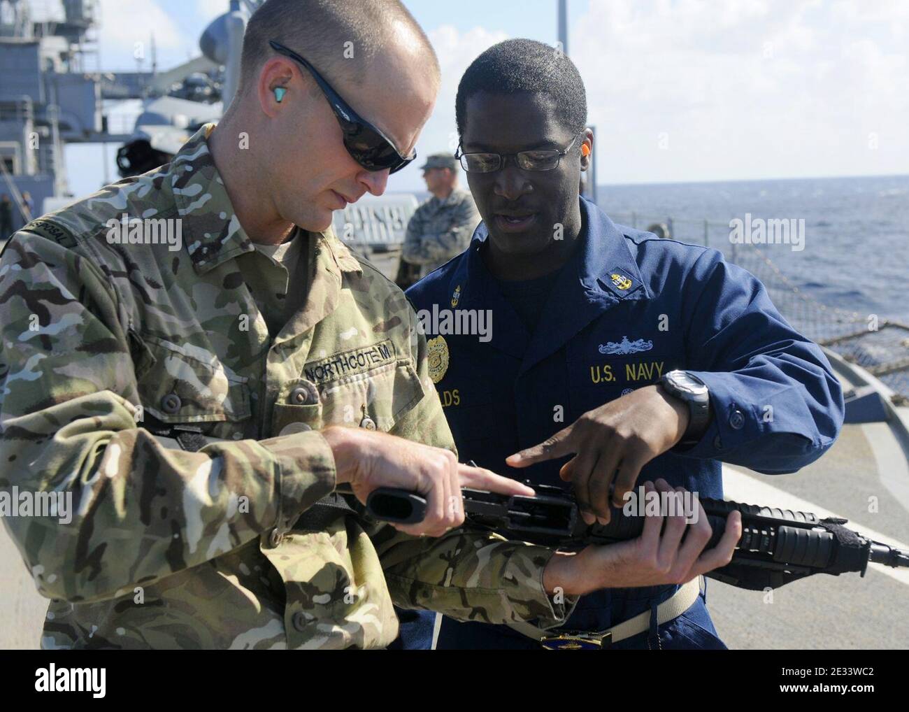M16 qualification course Stock Photo Alamy