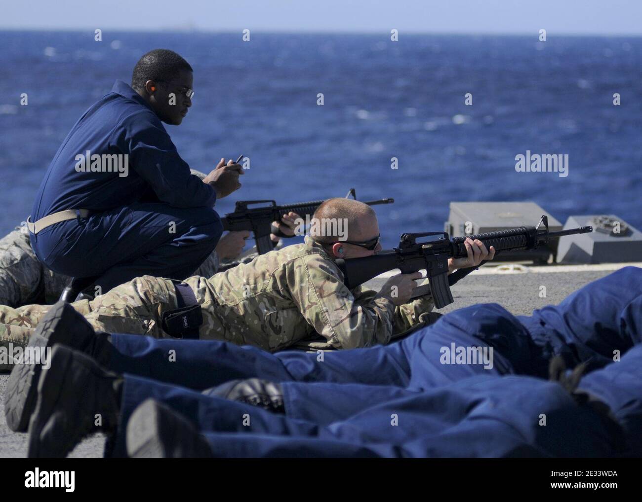 M16 qualification course Stock Photo Alamy