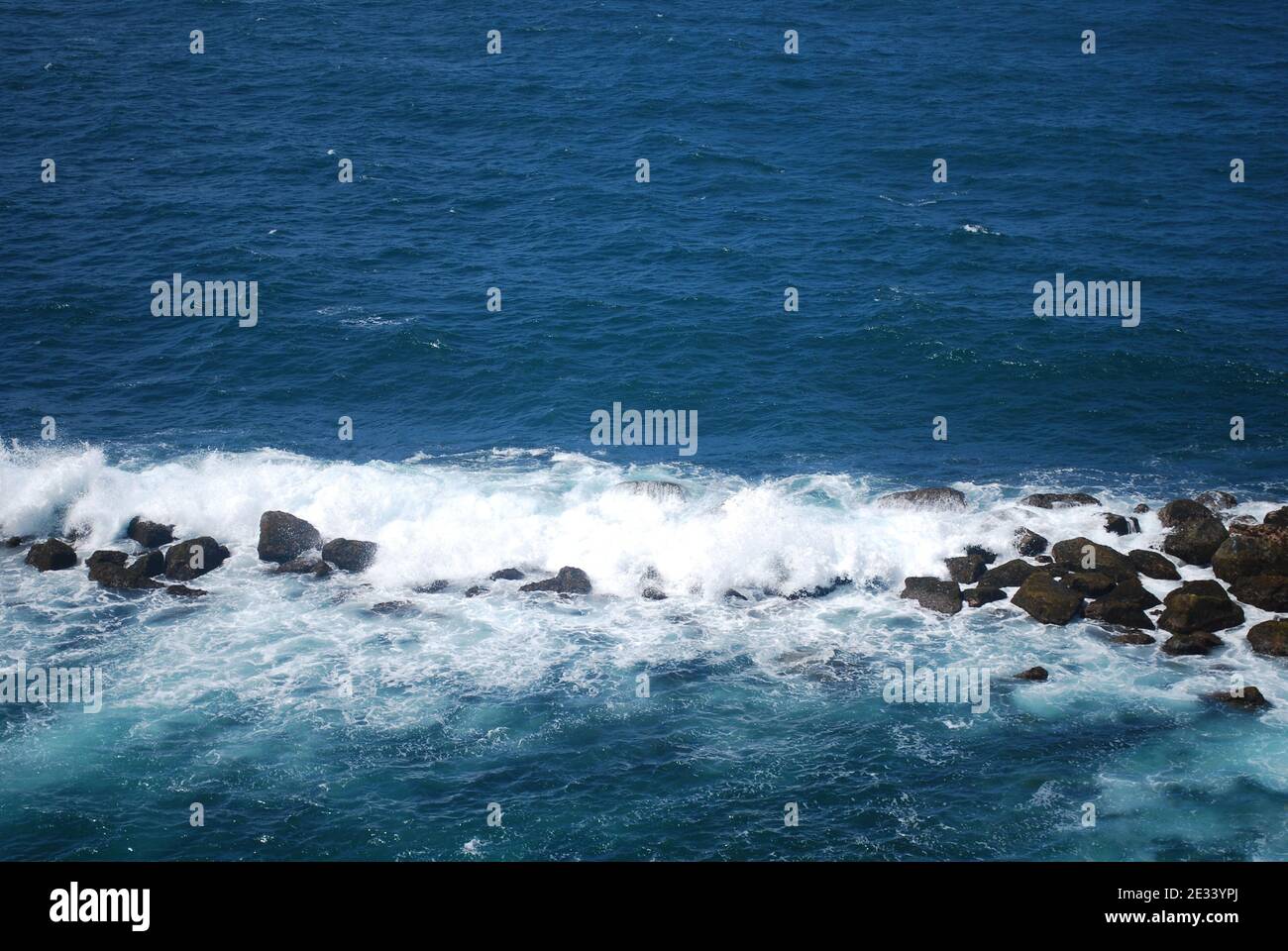 Waves off the coast of Old San Juan Puerto Rico Stock Photo - Alamy