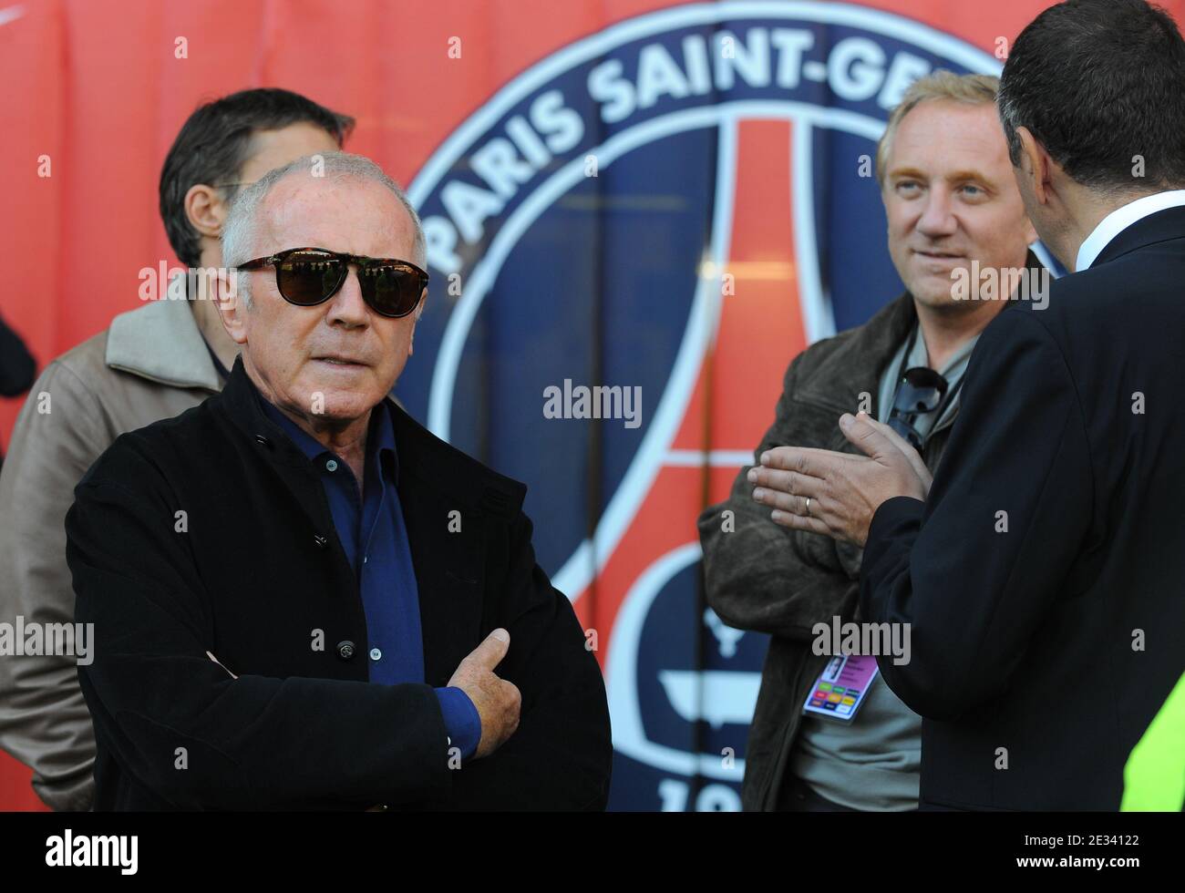 Rennes's owner Francois Pinault with son Francois-Henri Pinault during ...