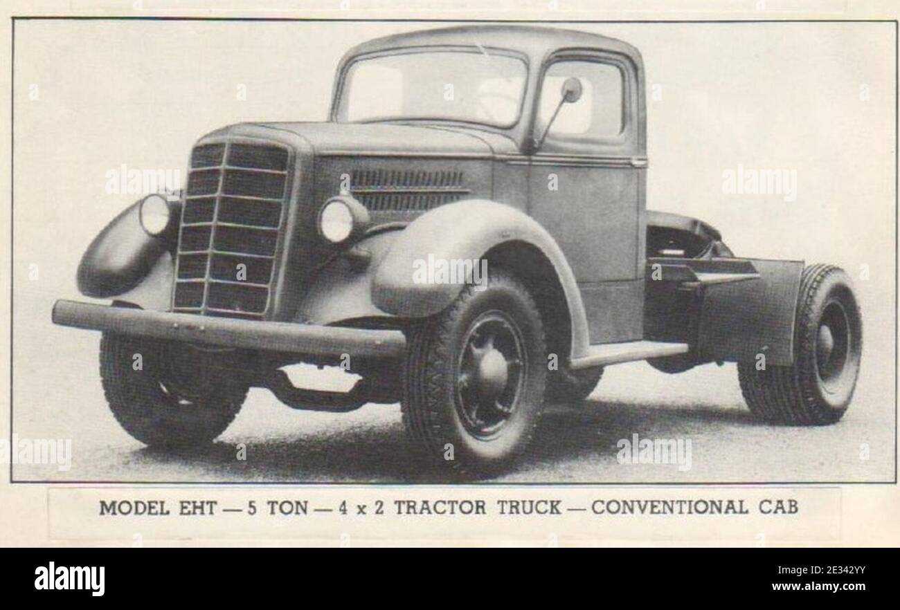 MACK EHT, 5-ton, 4x2 truck, tractor, conventional cab. Stock Photo