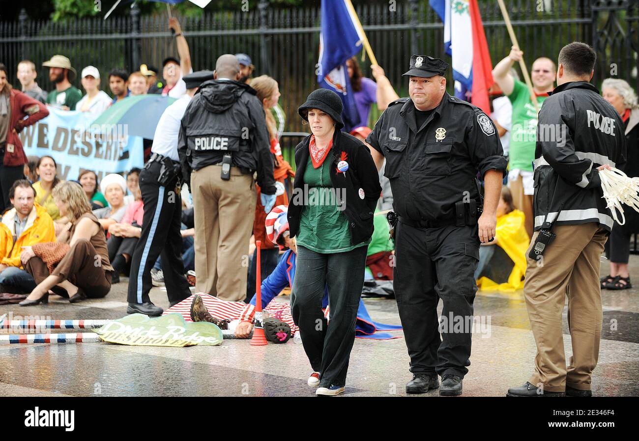 Hundreds Of Environmental Activists Are Arrested In Front Of The White 