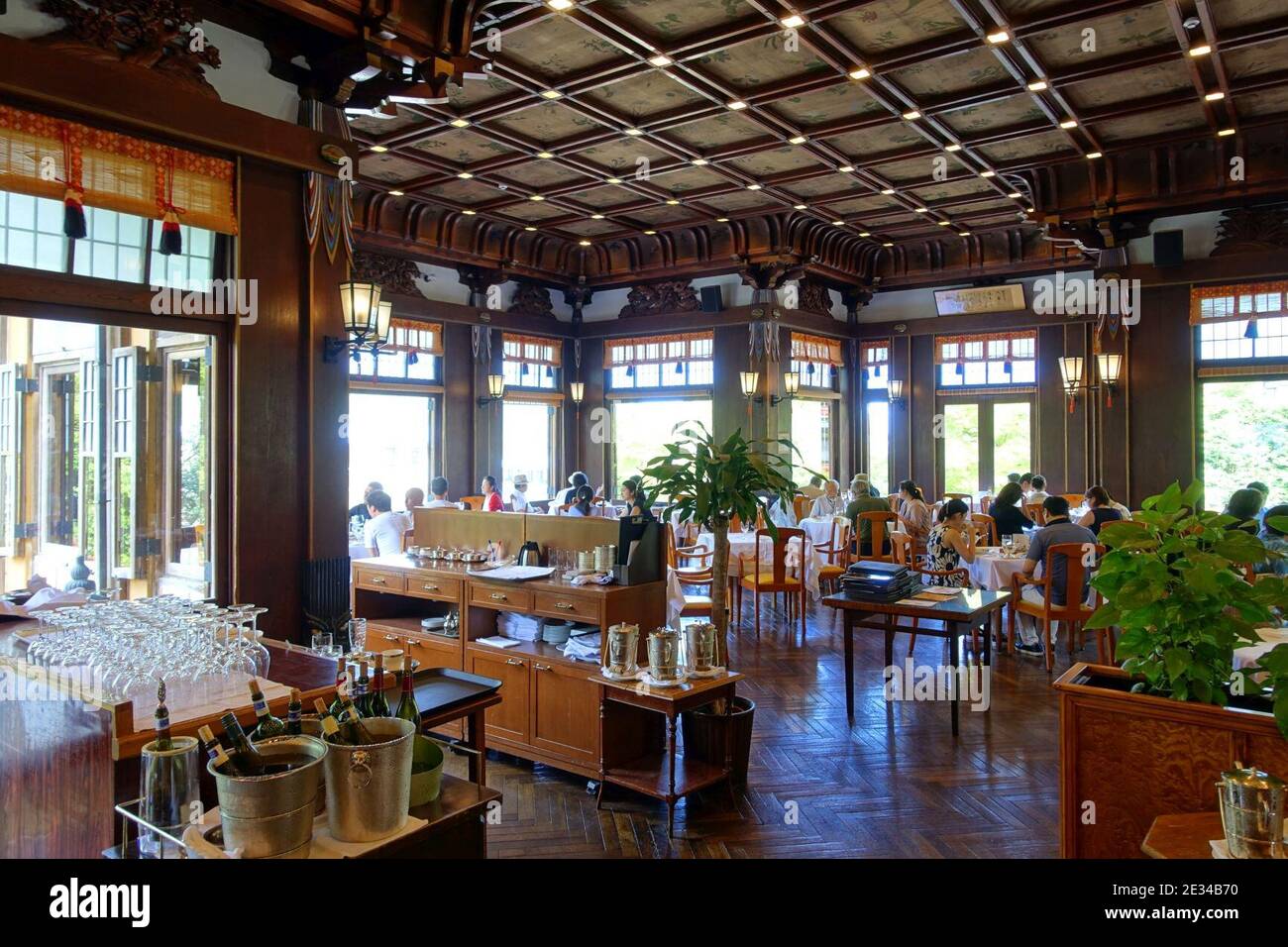 Main Dining Room - Fujiya Hotel - Hakone, Japan Stock Photo - Alamy