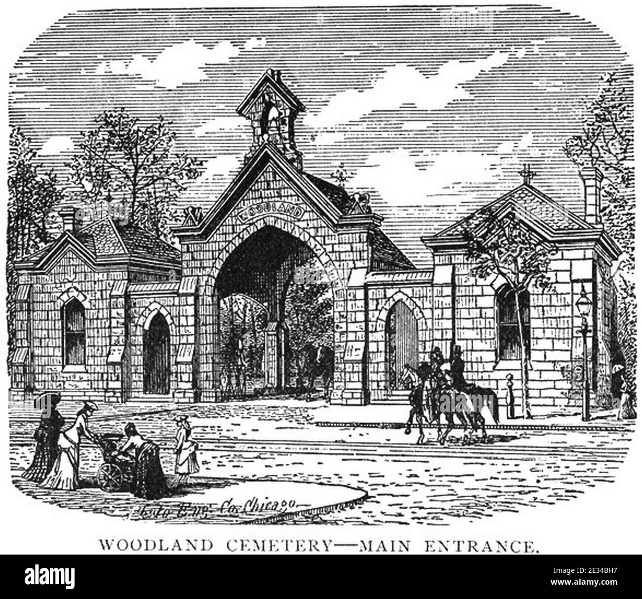 Woodland cemetery Cut Out Stock Images & Pictures Alamy