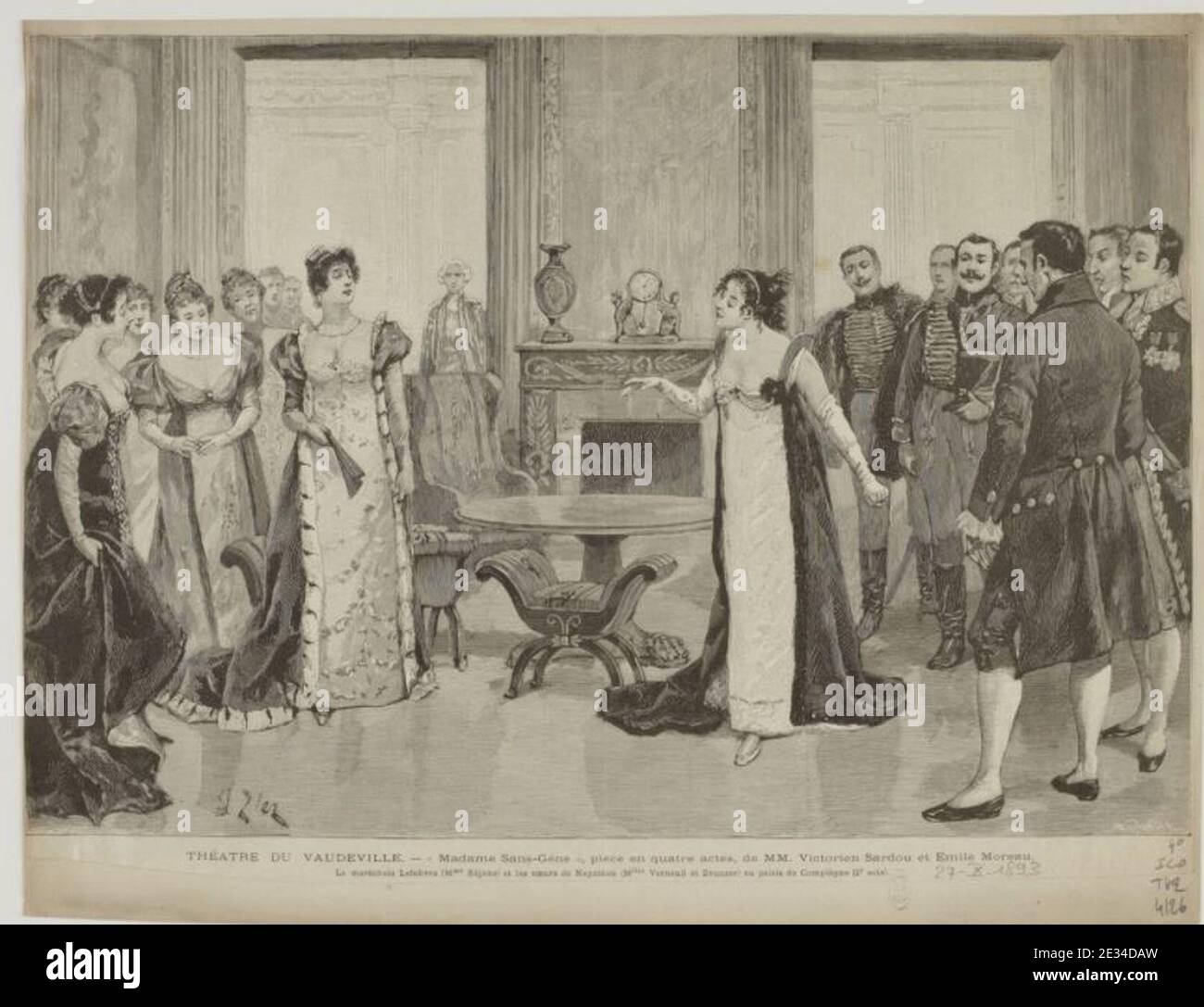 Madame Sans-Gêne dessin création. Stock Photo