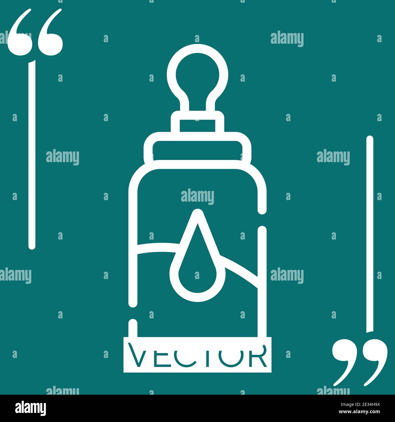 eye dropper vector icon Linear icon. Editable stroked line Stock Vector