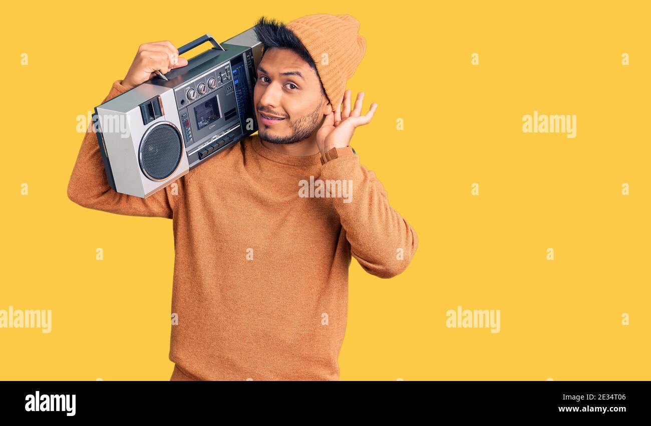 People listening to music boombox hires stock photography and images