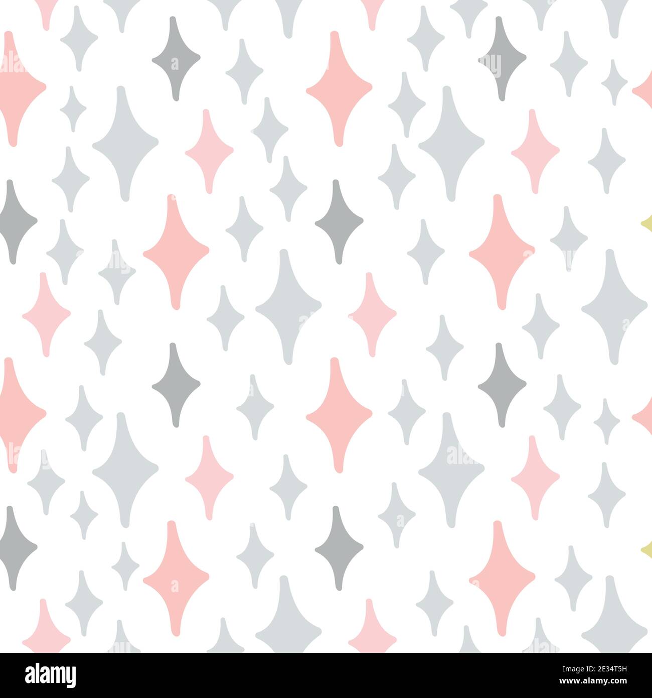 Abstract white modern seamless pattern with stars. Vector illustration.Shiny background. Stock Vector