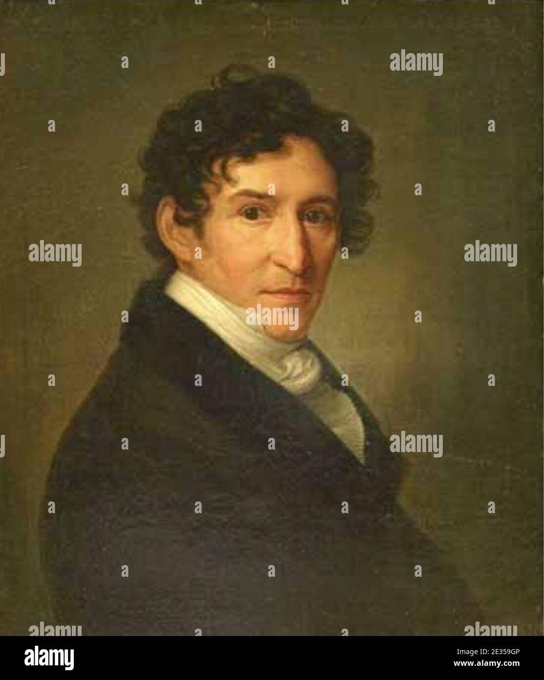 Ludwig Devrient by Wilhelm Christoph Wohlien. Stock Photo
