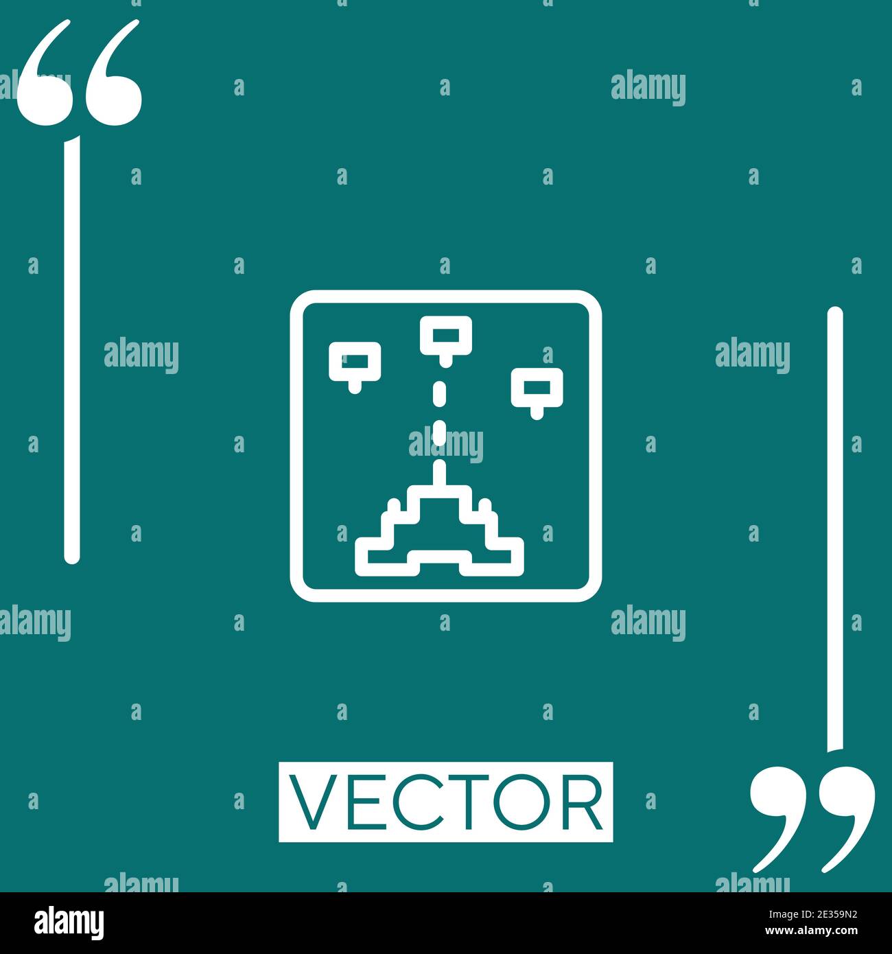 game vector icon Linear icon. Editable stroked line Stock Vector
