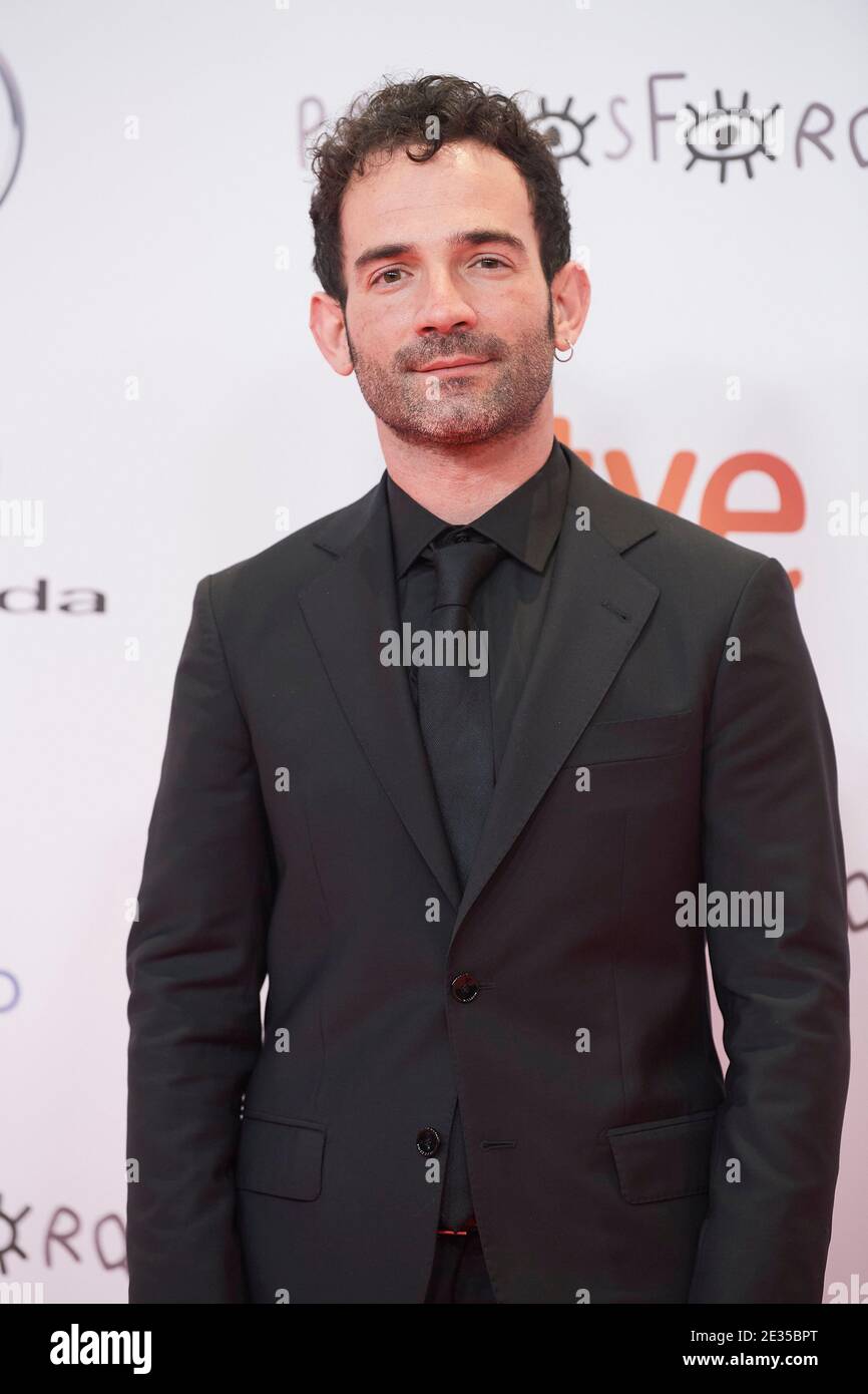 January 16, 2021, Madrid, Madrid, Spain: Luis Lopez Carrasco attends 26th Jose Maria Forque Awards red carpet at Palacio de Congresos IFEMA on January 16, 2021 in Madrid, Spain (Credit Image: © Jack Abuin/ZUMA Wire) Stock Photo