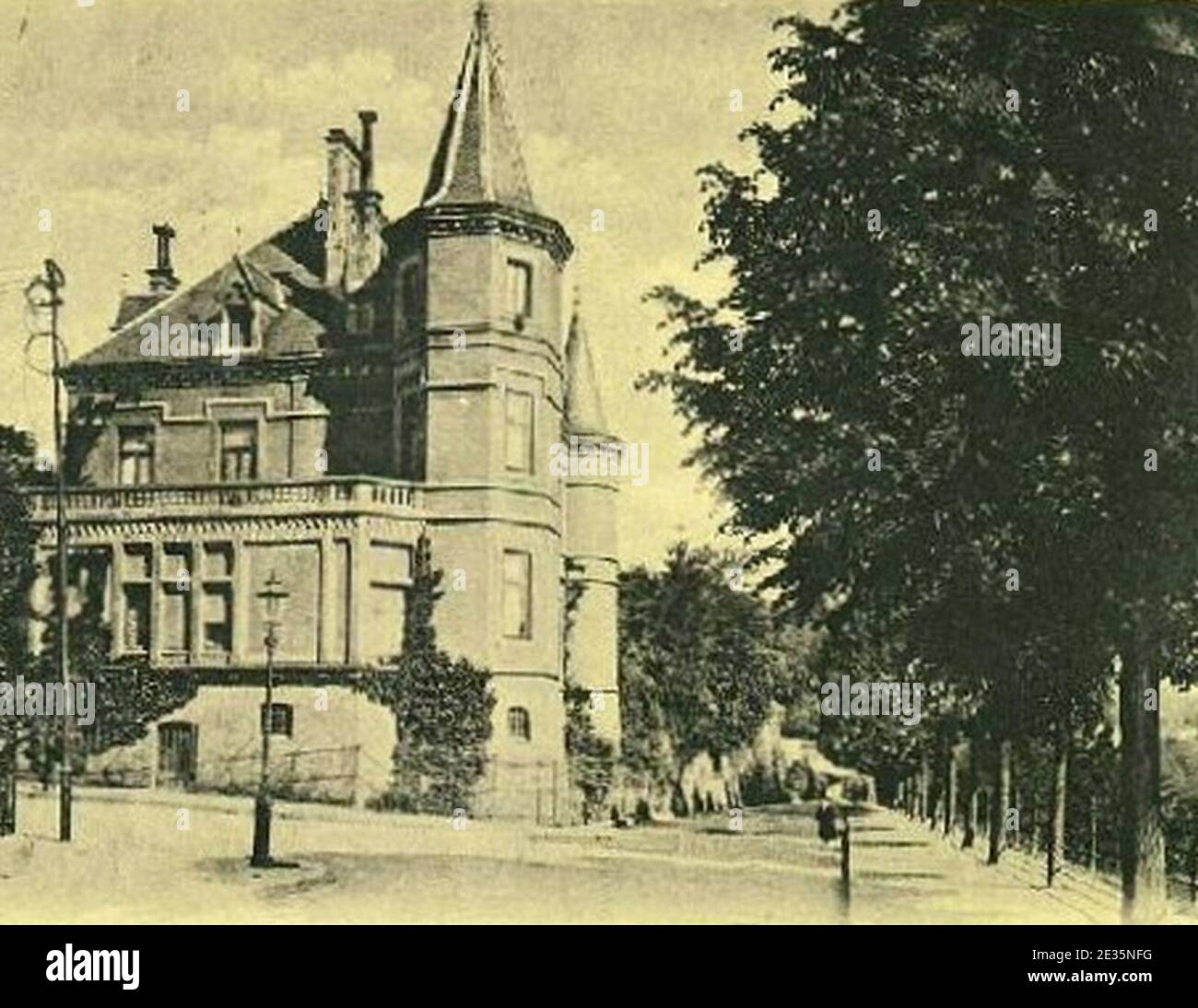 Luxembourg, Villa Gillard (1900) Ambassade de France. Stock Photo