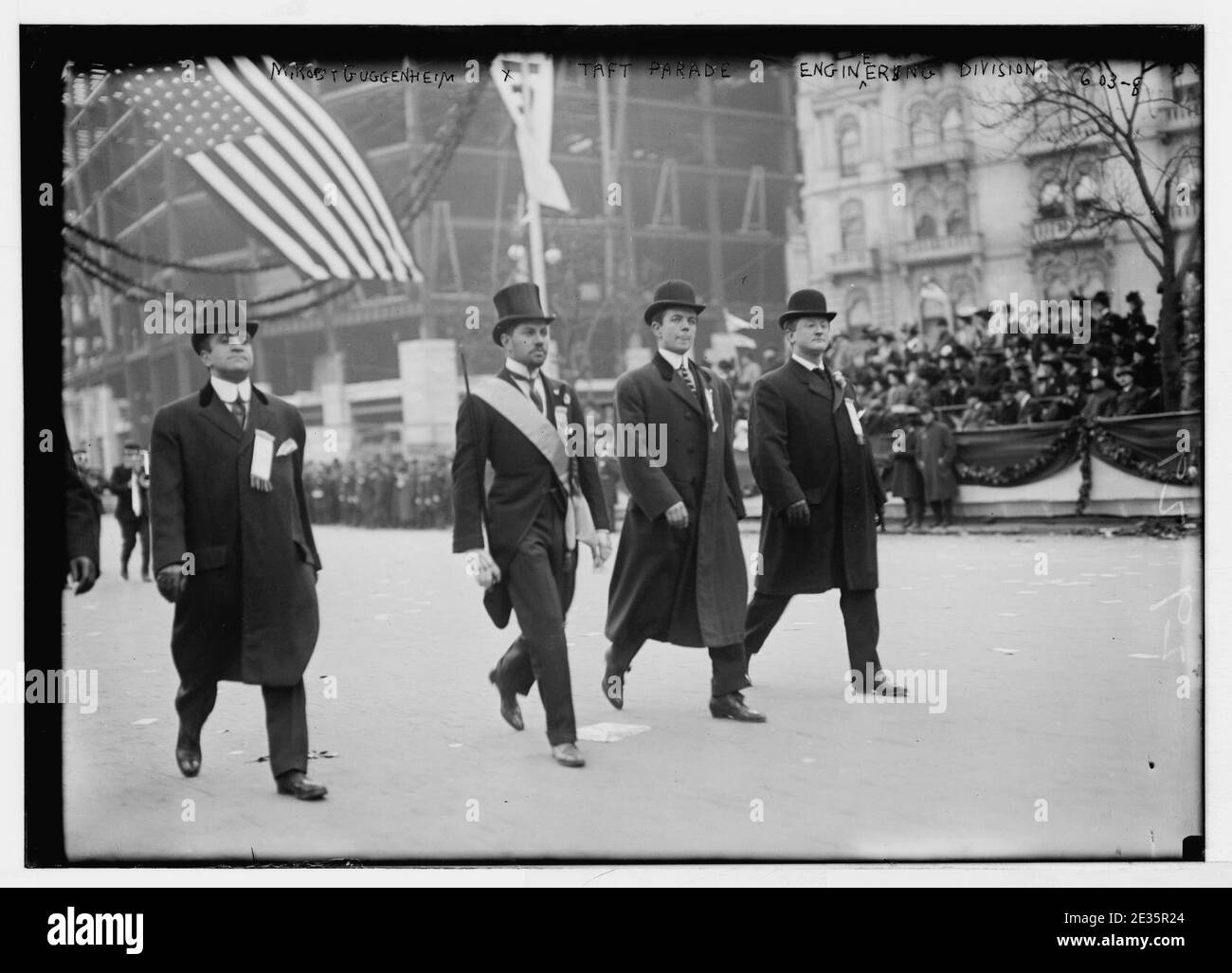 M. R'bert Guggenheim, Taft parade, Engineering Division (New York) Stock Photo