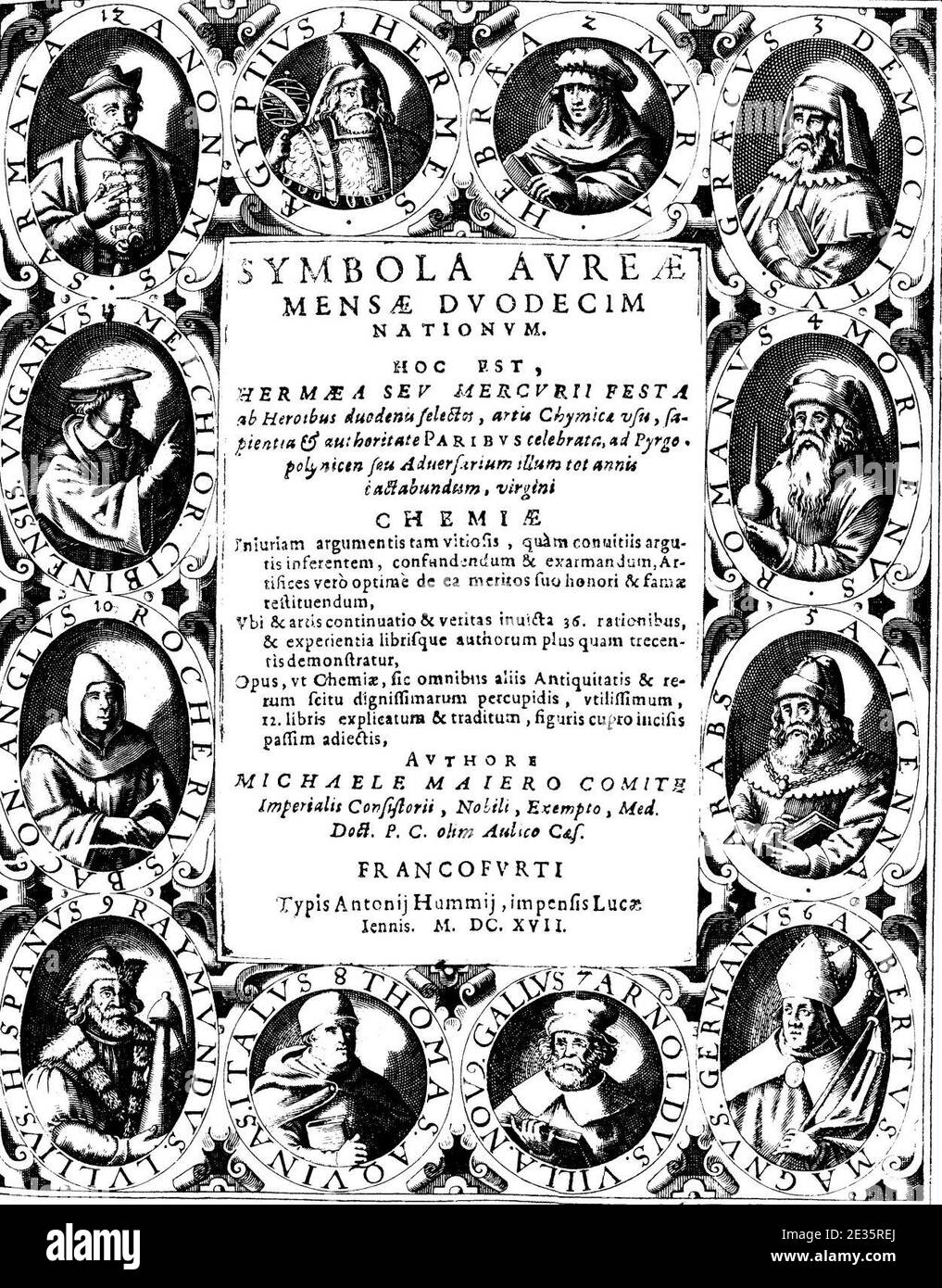 M.Maier. Symbola Aureae Mensae .1617. Stock Photo