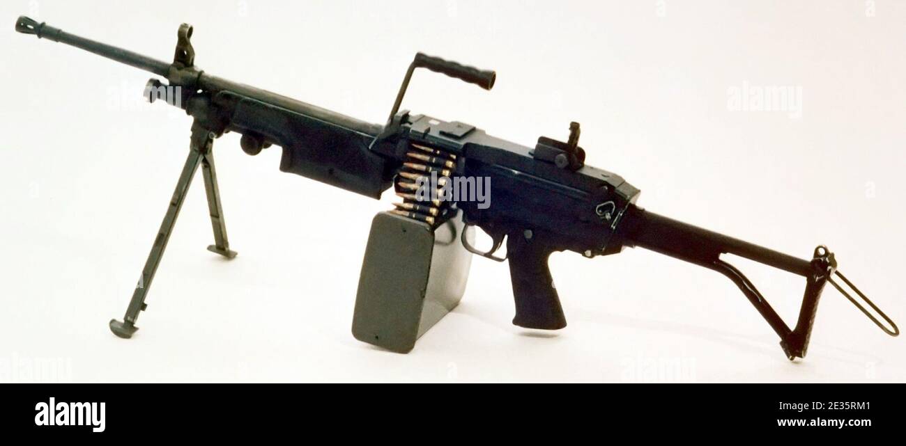 M249 FN MINIMI DA-SC-85-11586 c1. Stock Photo