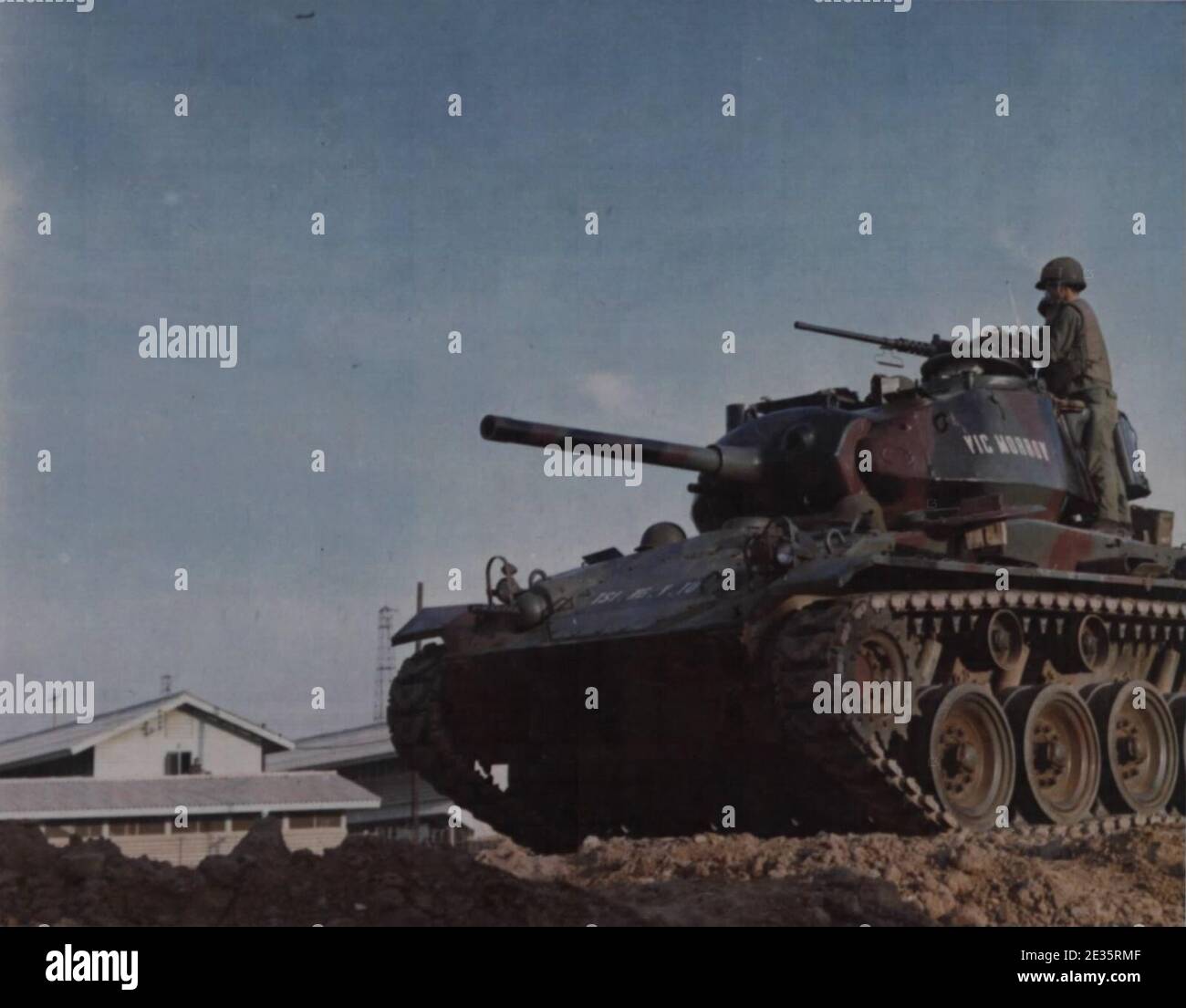 M24 in action during the May Offensive, 7 May 1968. Stock Photo