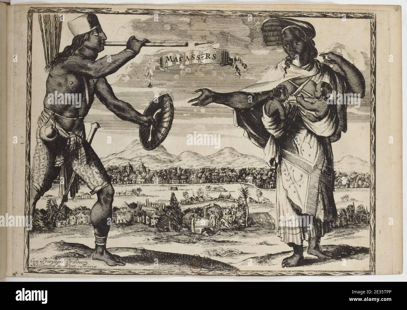 Macassers -Ujungpandang- - Costumes des quatre parties du monde, gravés  dans la manière de Luycken (1670 Stock Photo - Alamy