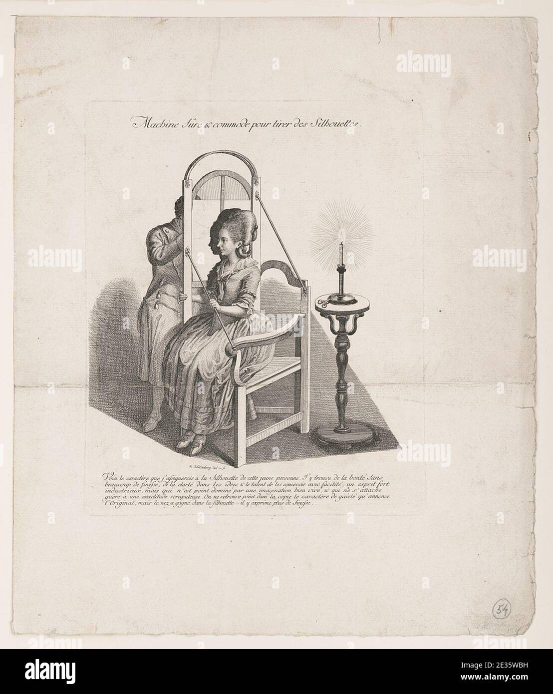 Theodore R.schellenberg Machine sûre & commode pour tirer des silhouettes - R. Schellenberg del ...