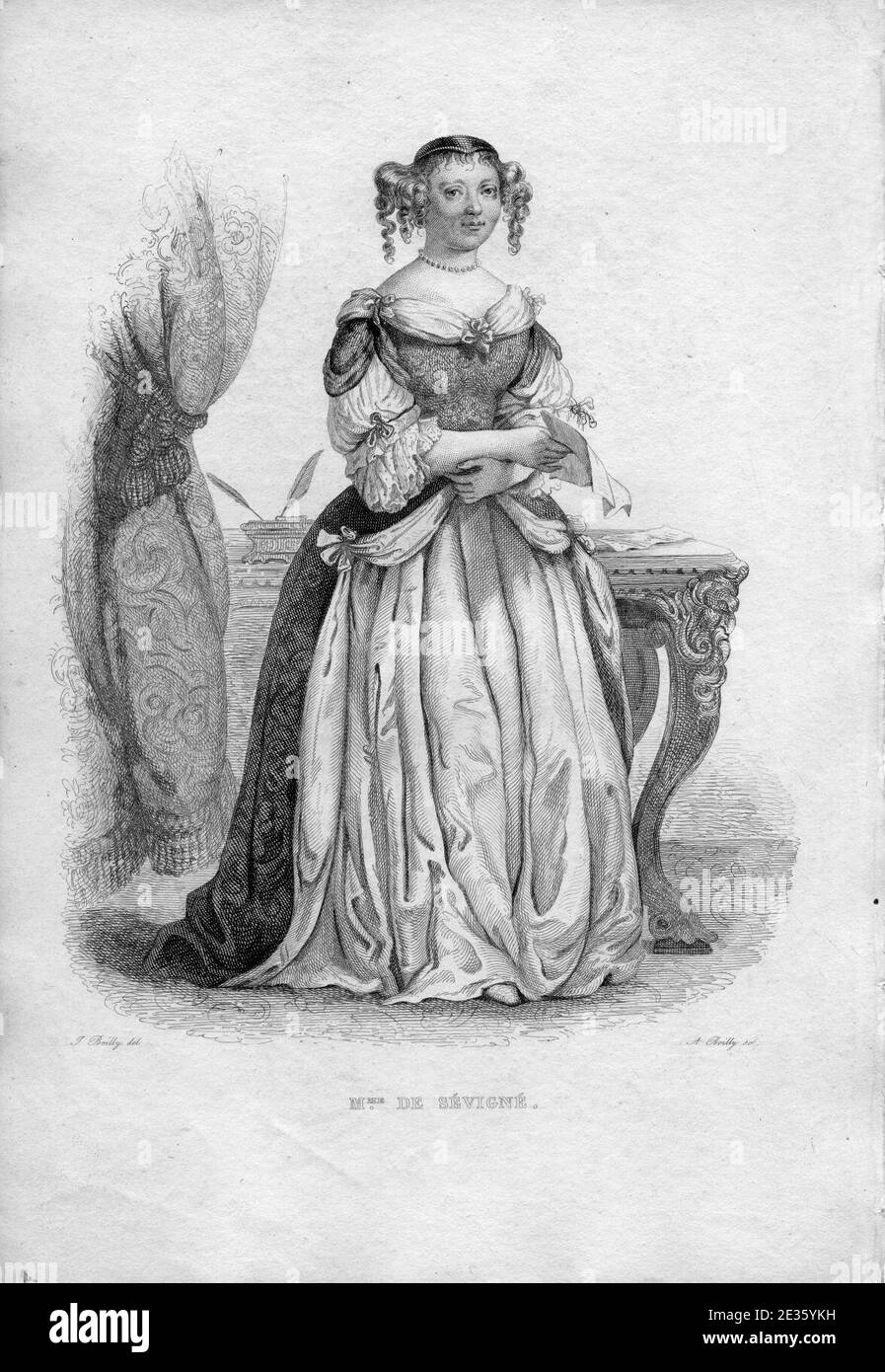 Madame de Sévigné par Boilly. Stock Photo