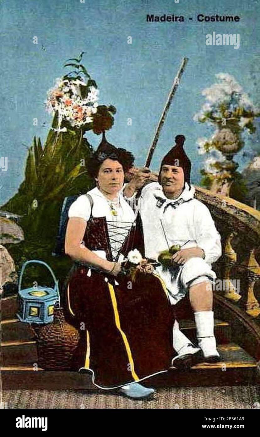 Madeira Costume, c. 1900 Stock Photo - Alamy