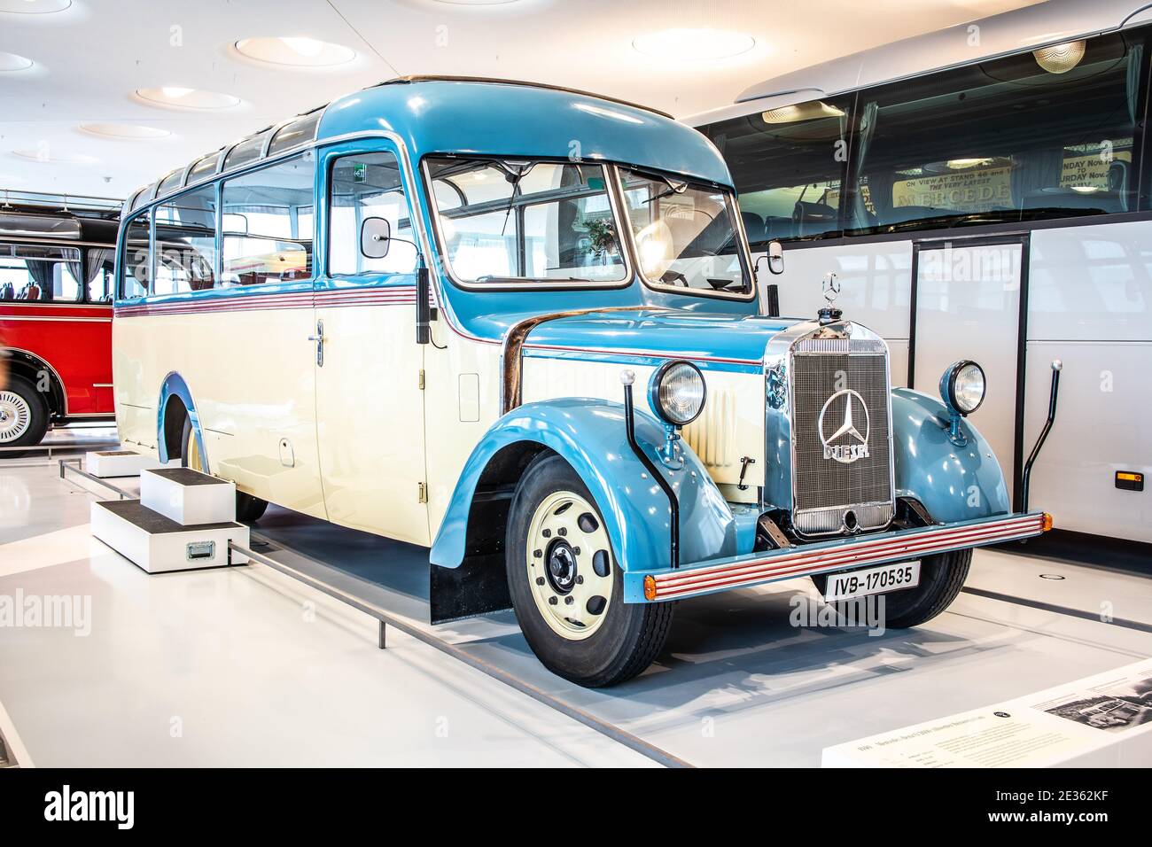 STUTTGART, GERMANY, 2019: 1940 Mercedes-Benz O 2600 touring coach