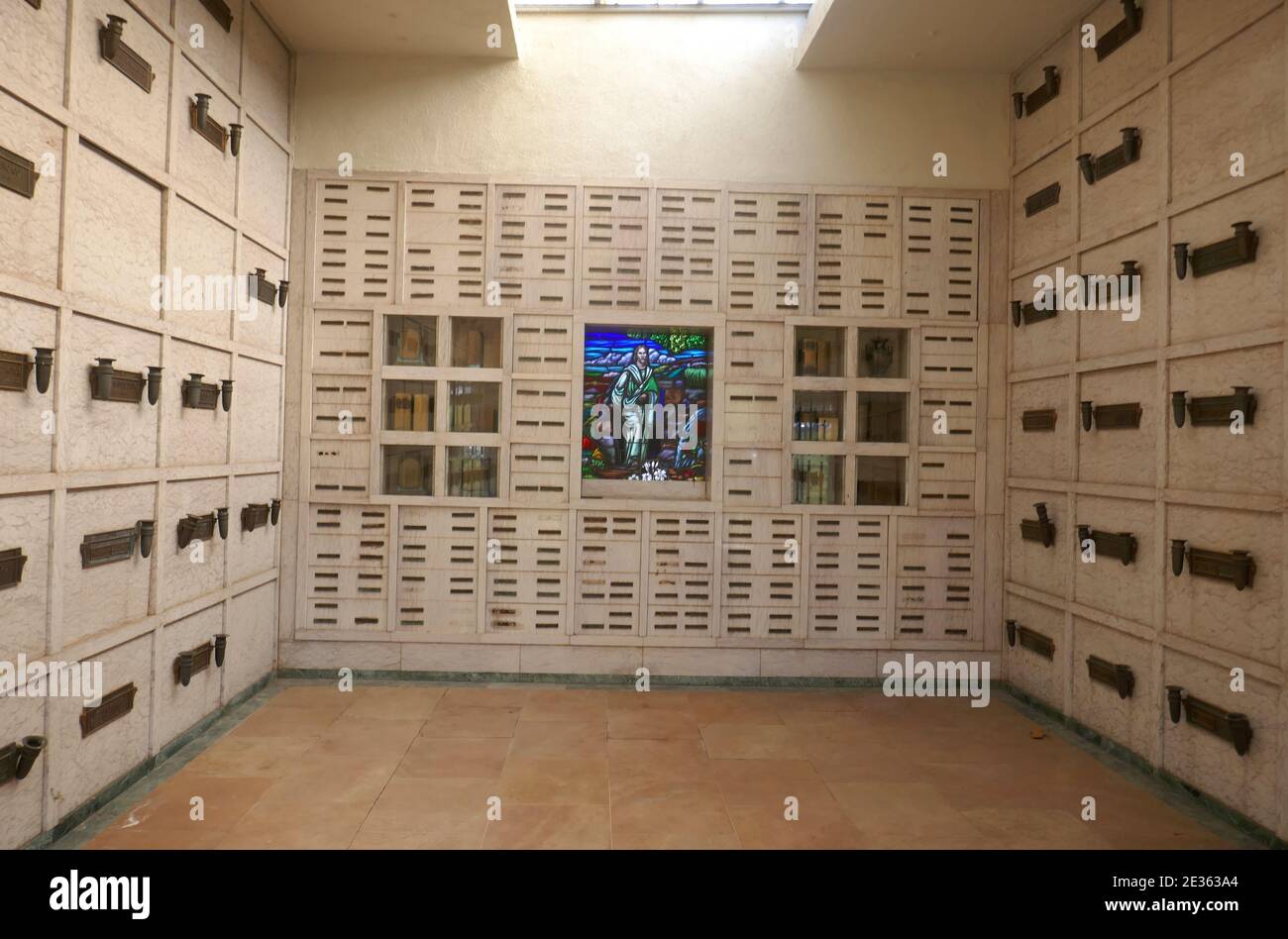 North Hollywood, California, USA 15th January 2021 A general view of atmosphere of composer Leigh Harline's Grave/Niche in Mausoleum of the Resurrection at Valhalla Memorial Park Cemetery on January 15, 2021 in North Hollywood, California, USA. Photo by Barry King/Alamy Stock Photo Stock Photo