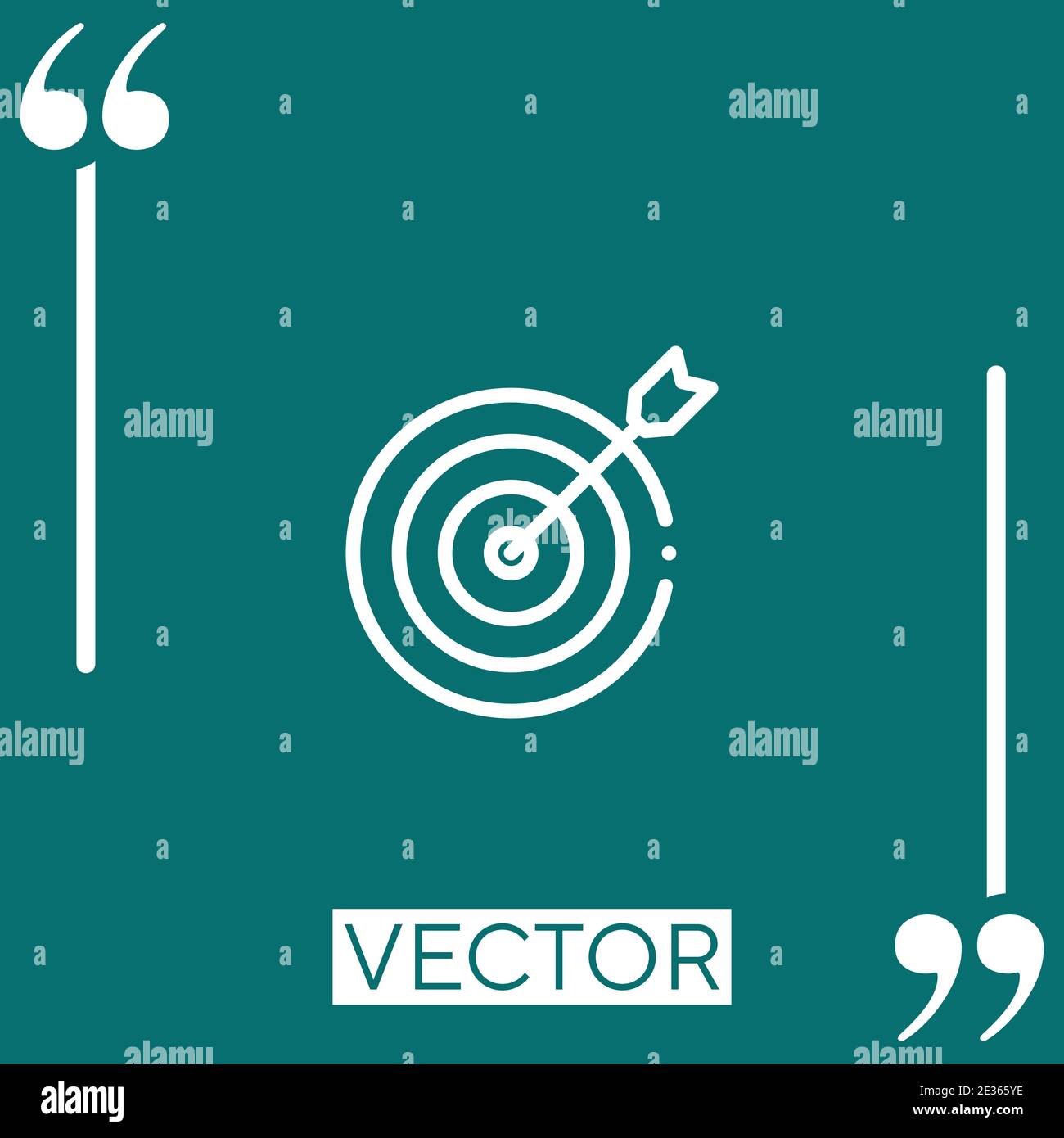 target Linear icon. Editable stroke line Stock Vector Image & Art - Alamy