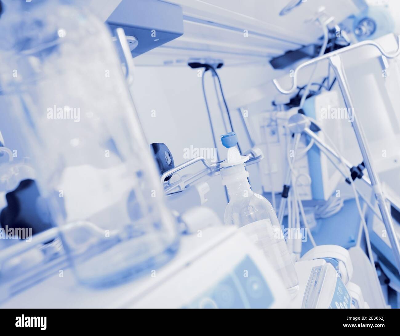 Medical facilities in the critical care unit. Stock Photo
