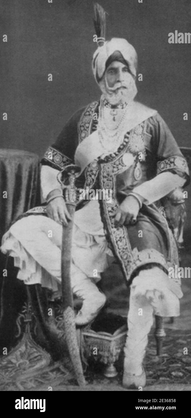 Maharaja of kashmir Black and White Stock Photos & Images - Alamy