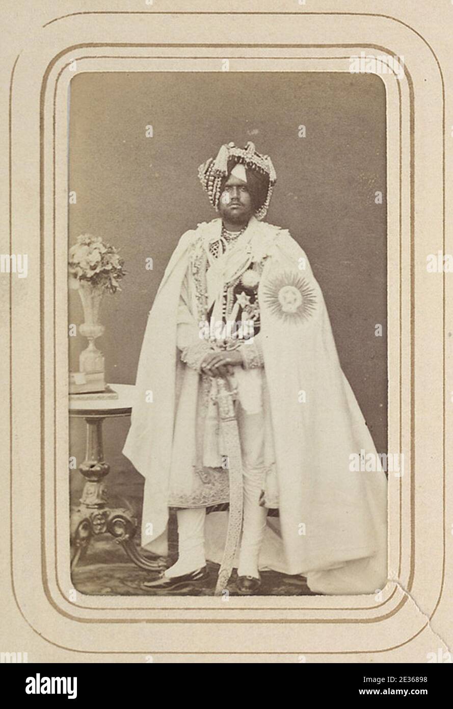 Mahendra Singh, Maharaja of Patiala in the 1870s. Stock Photo