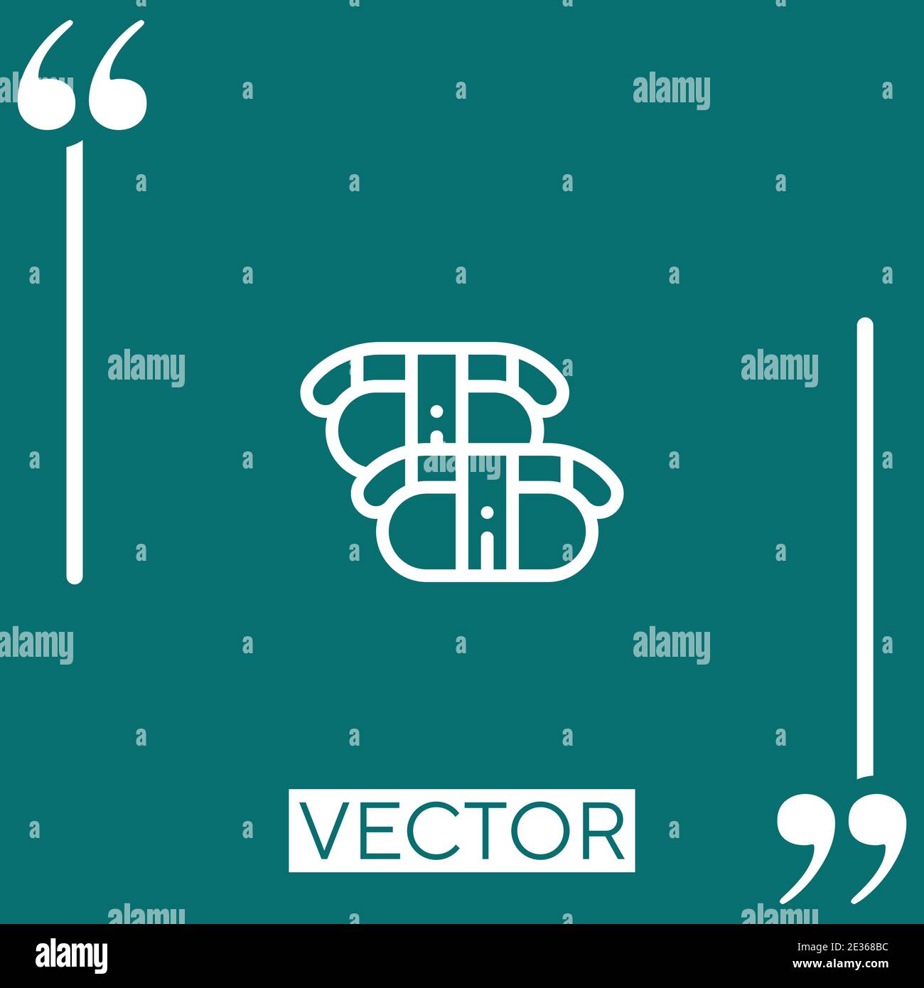 sushi vector icon Linear icon. Editable stroke line Stock Vector