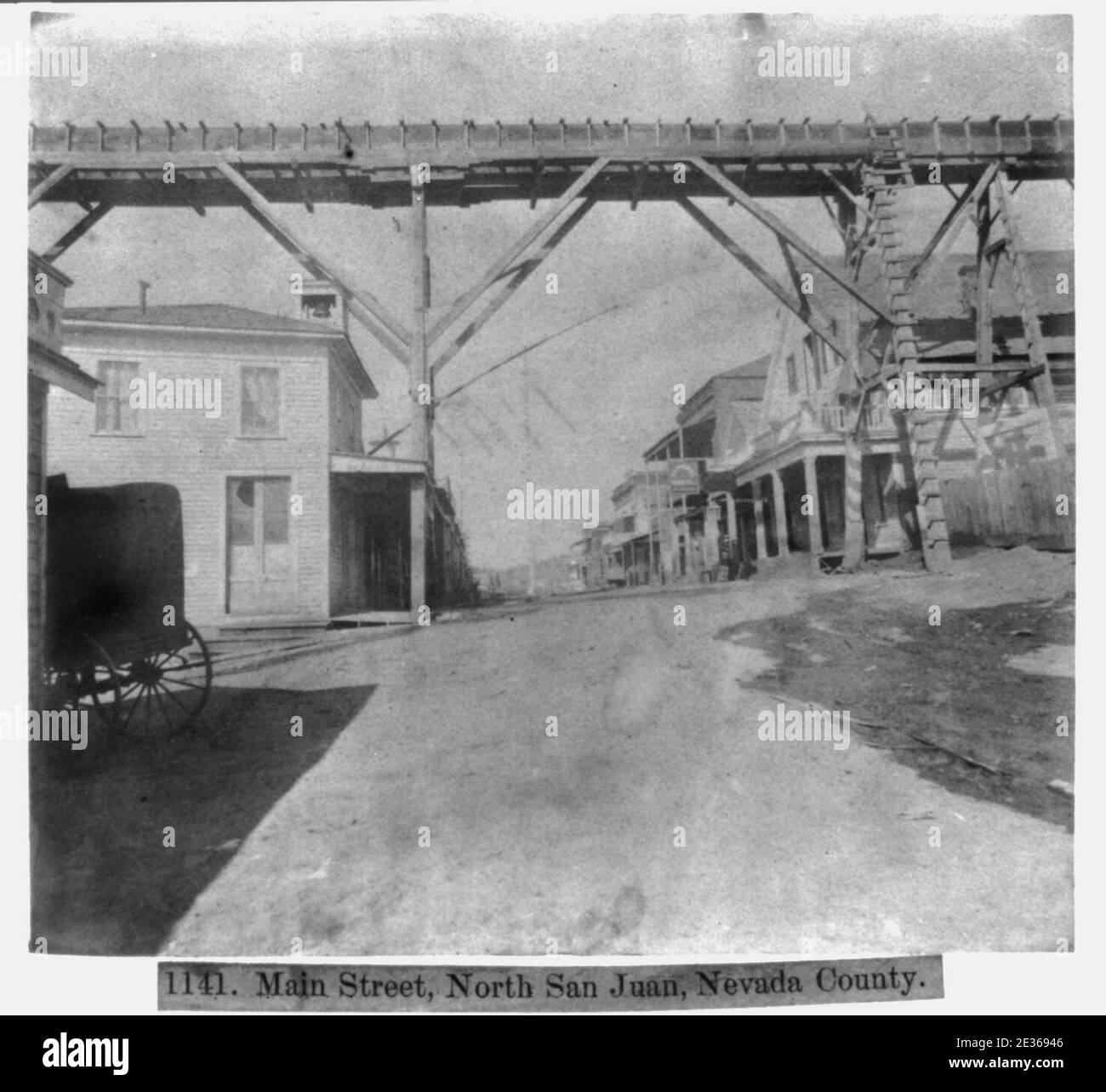 Main St., North San Juan, Nev. County Stock Photo