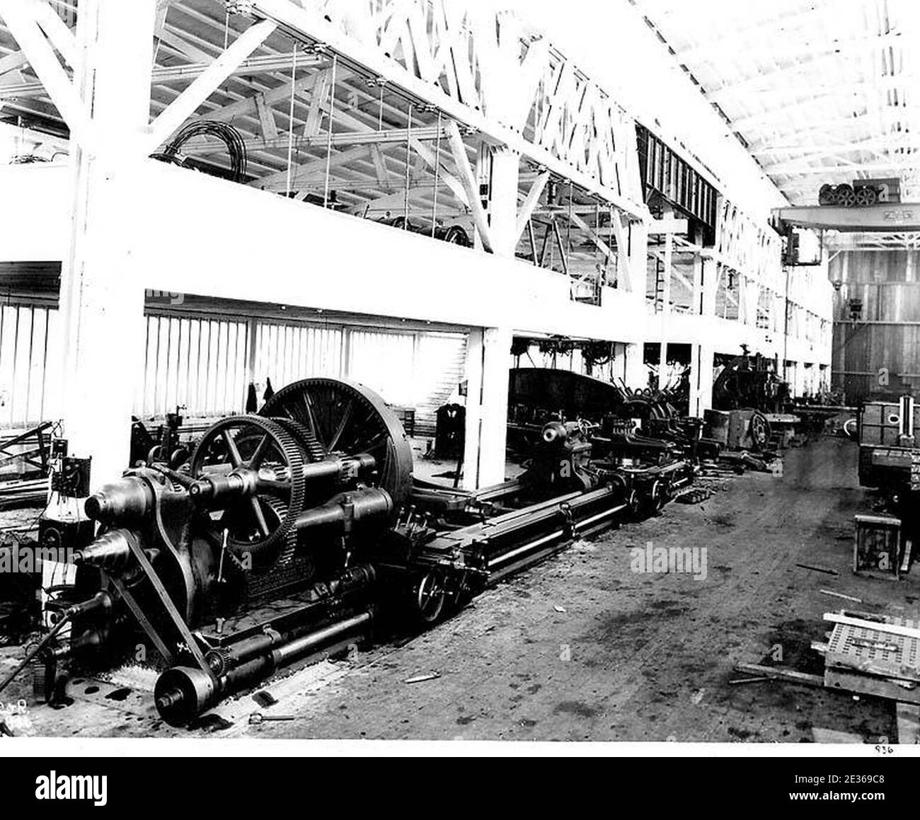 Machine shop at Moran Brothers Shipyard, Seattle Stock Photo Alamy