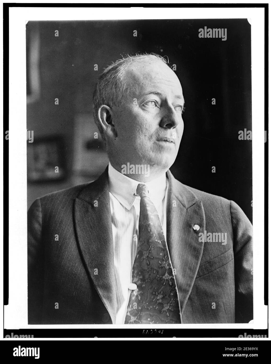 Luther C. Steward, head-and-shoulders portrait, facing right Stock Photo