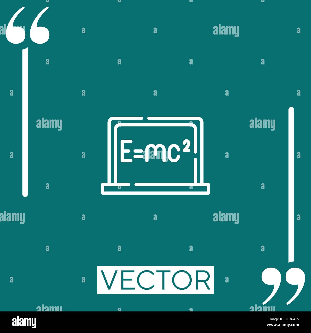 physics vector icon Linear icon. Editable stroke line Stock Vector