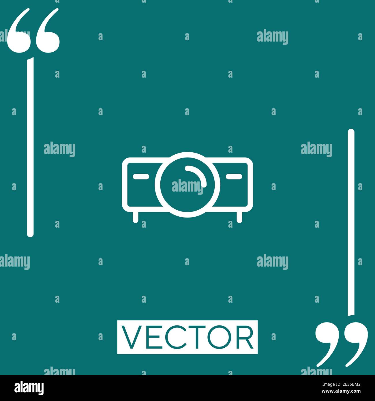 home theater vector icon Linear icon. Editable stroke line Stock Vector