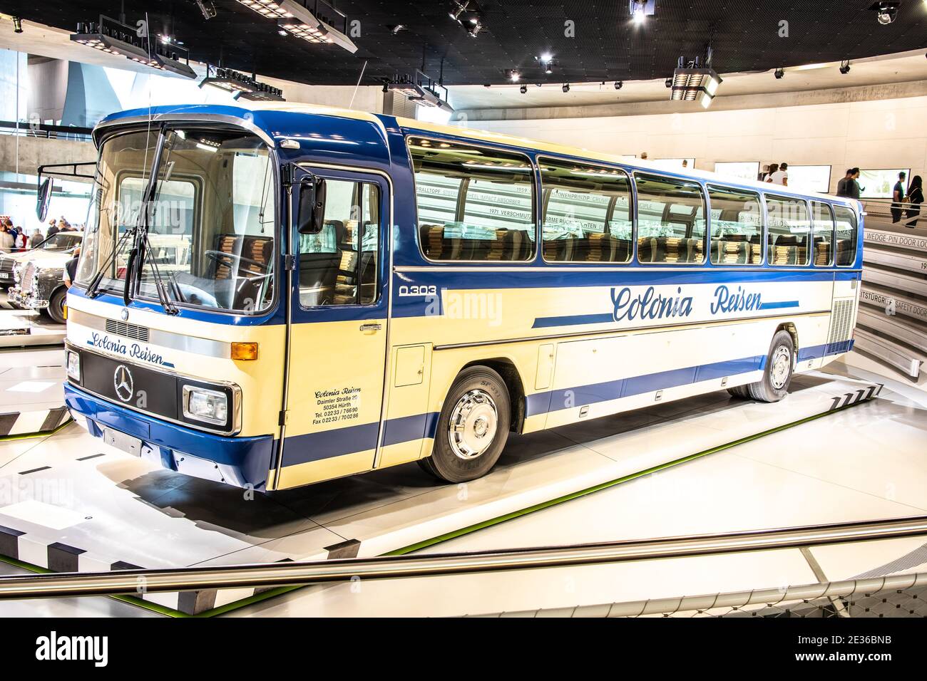STUTTGART, GERMANY, 2019: Vintage bus Mercedes-Benz LO 1112